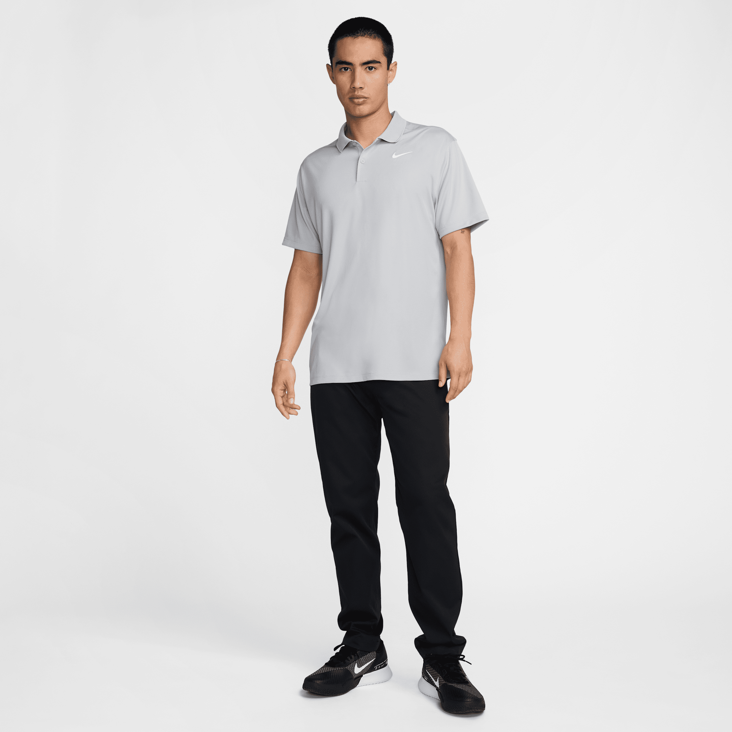 Polo de golf Nike Dri-FIT Victory pour Homme - Gris