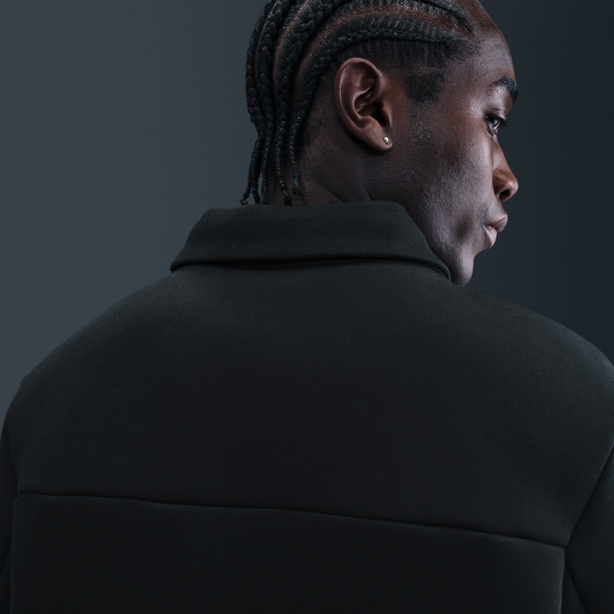 Thumbnail - Paris Saint-Germain Tech Fleece Nike Football-Shacket (Herren) - Schwarz