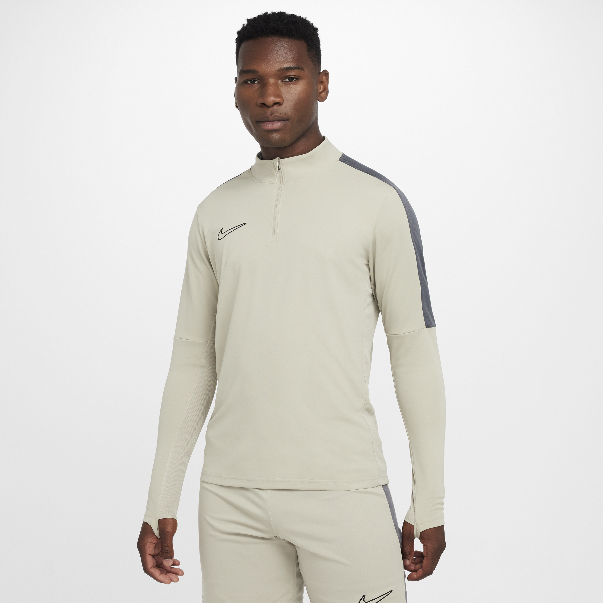 Haut de foot à demi-zip Dri-FIT Nike Academy pour homme - Marron