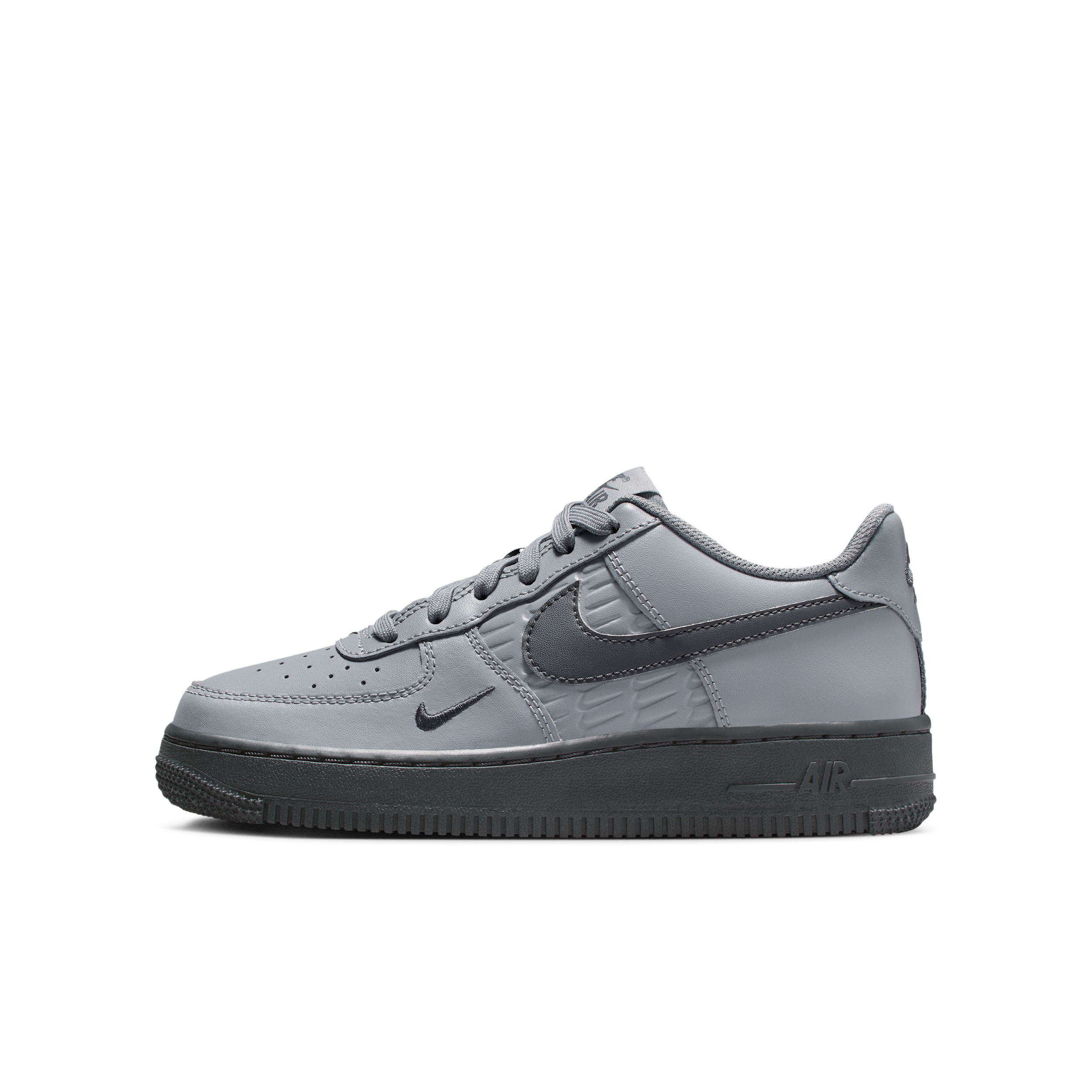 Nike Air Force 1 Older Kids Shoes - Grey