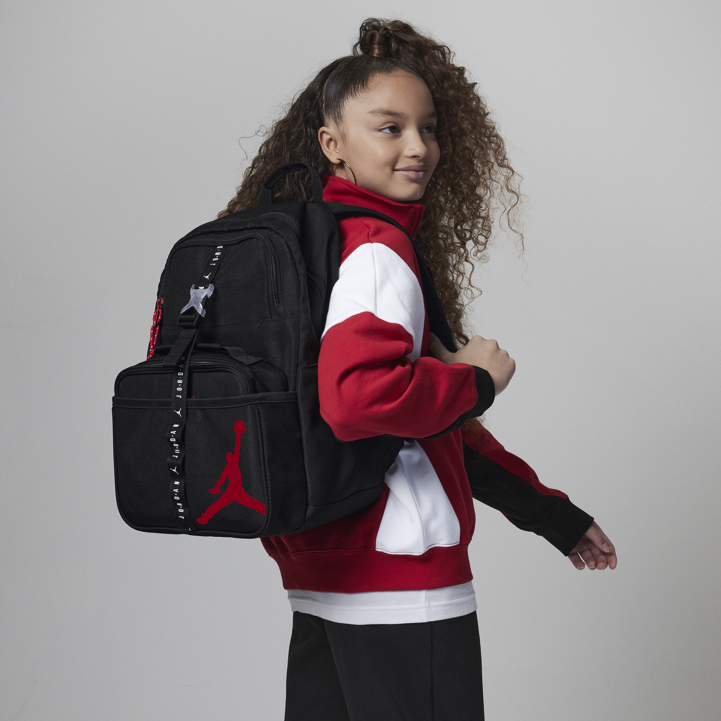 Jordan Air  Lunch Backpack rugzak (18 liter) en lunchtas (3 liter) voor kids - Zwart