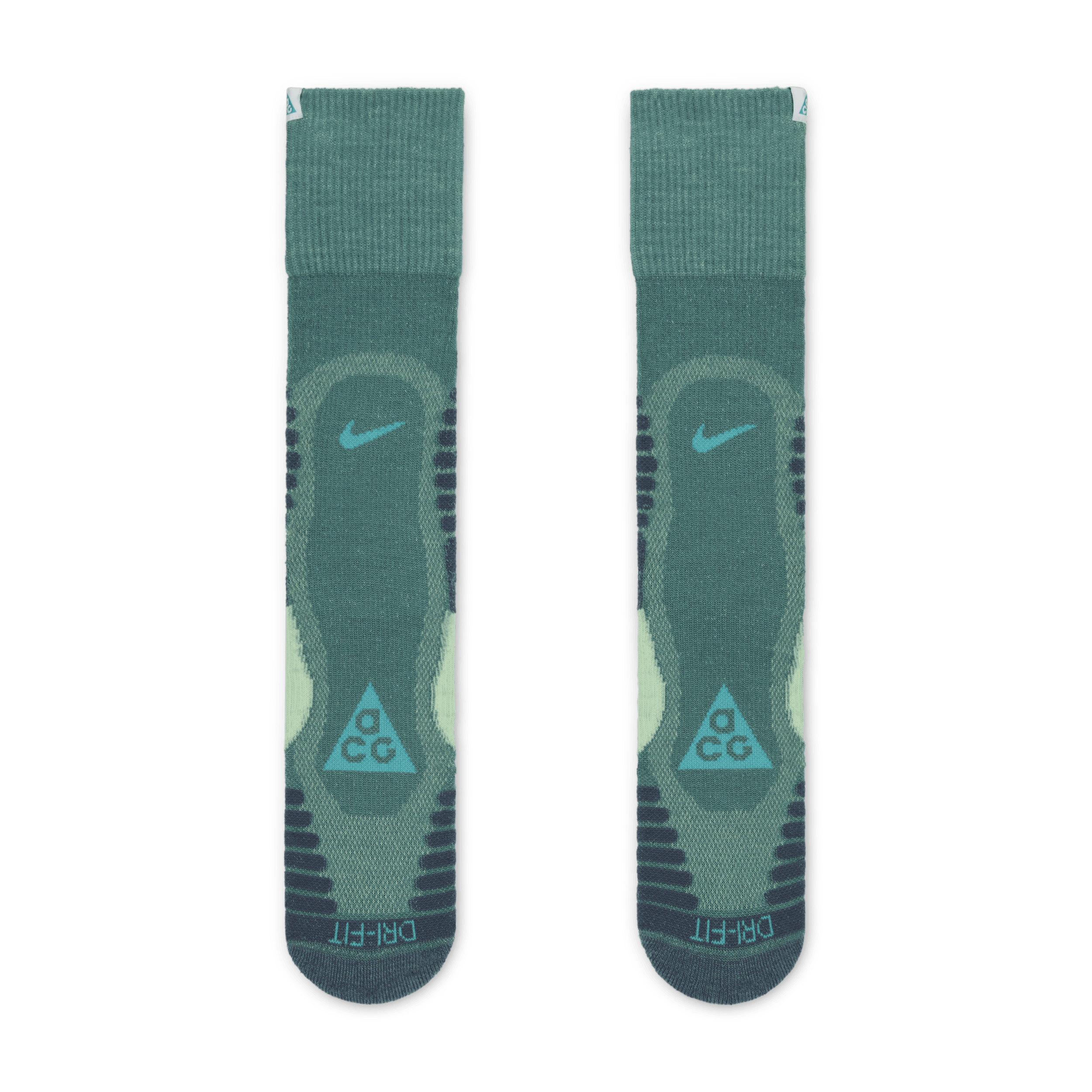 Chaussettes mi-mollet épaisses pour activités de plein air Nike ACG - Vert