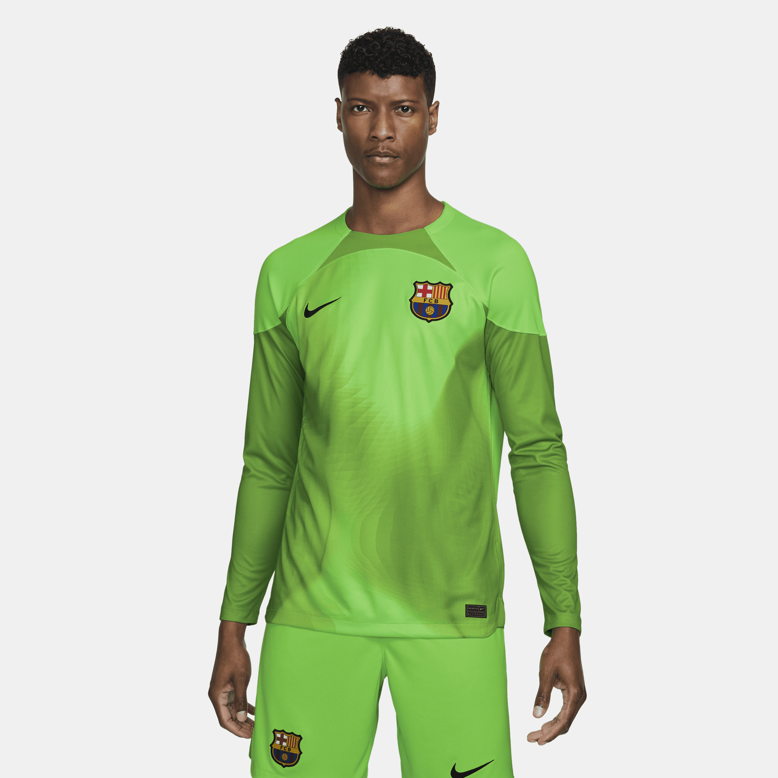 Image of FC Barcelona 2022/23 Stadium Goalkeeper Nike voetbalshirt met Dri-FIT voor heren - Groen
