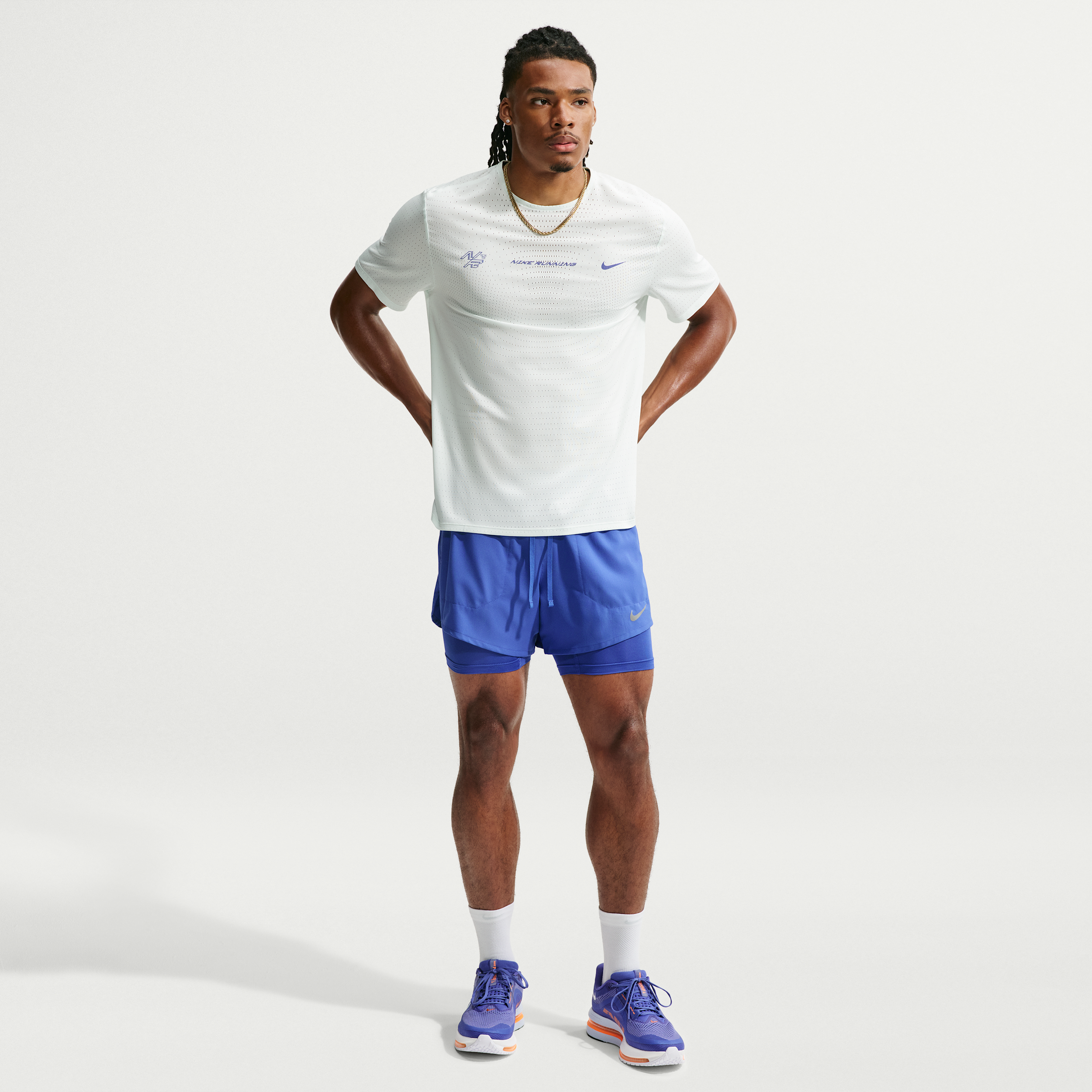 Nike Short De Running Hybride Dri Fit Nike Stride 13 Cm Pour