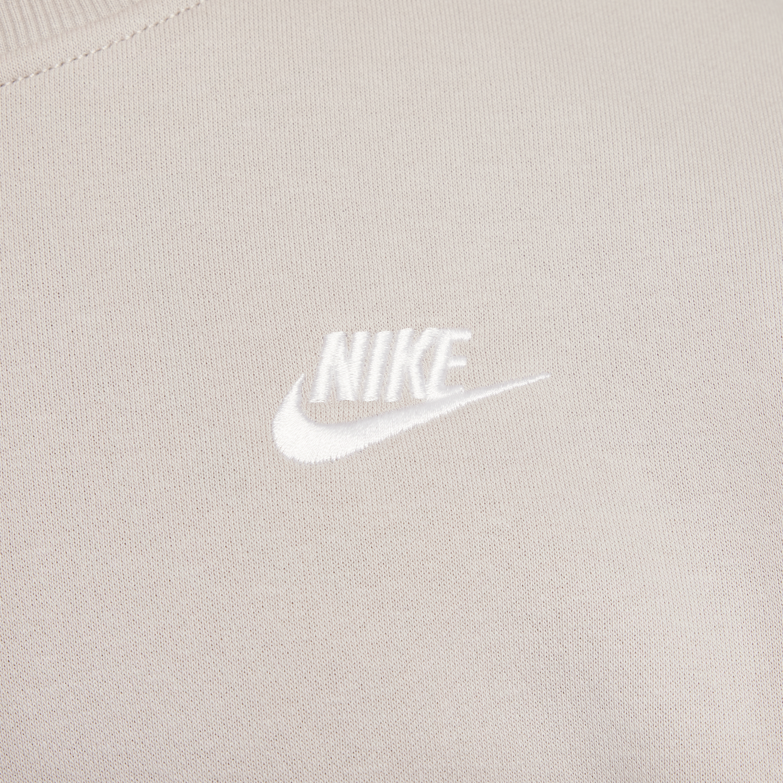 Sweat ample à col ras-du-cou Nike Sportswear Club Fleece pour fille - Gris