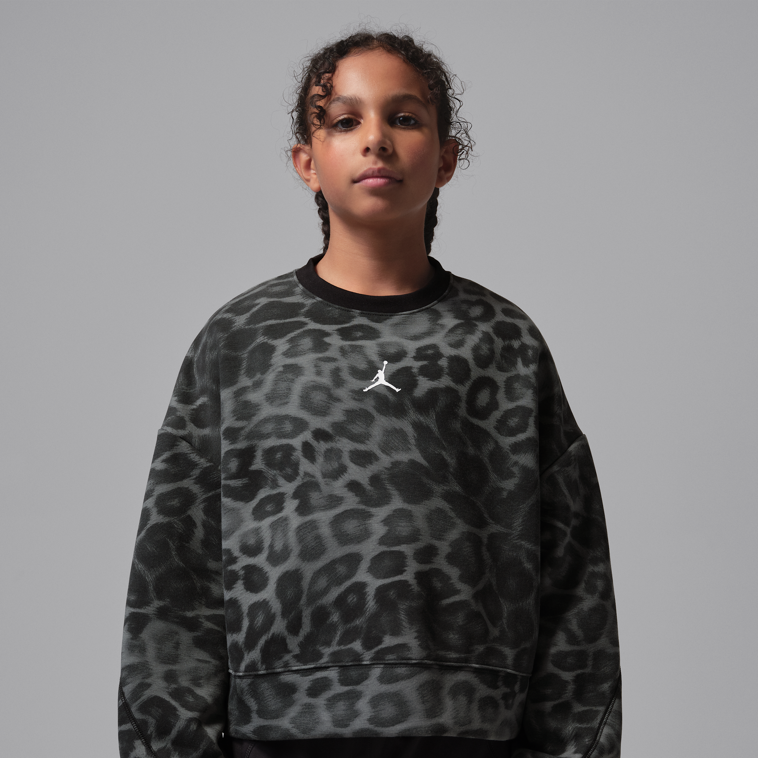 Maglia girocollo con stampa Jordan Perform Sport Dri-FIT – Ragazzo/a - Nero