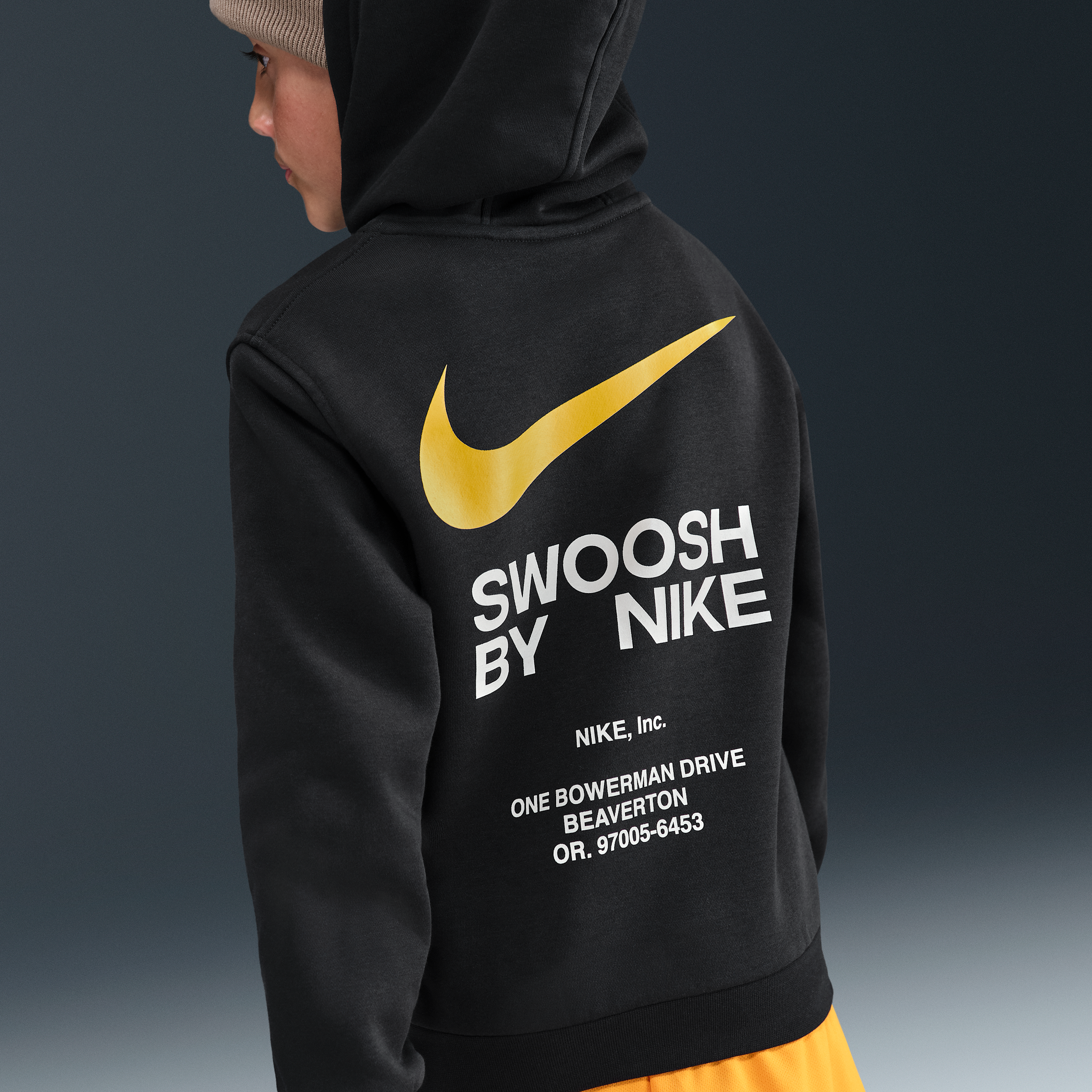Thumbnail - Nike Club Fleece Hoodie für ältere Kinder (Jungen) - Schwarz