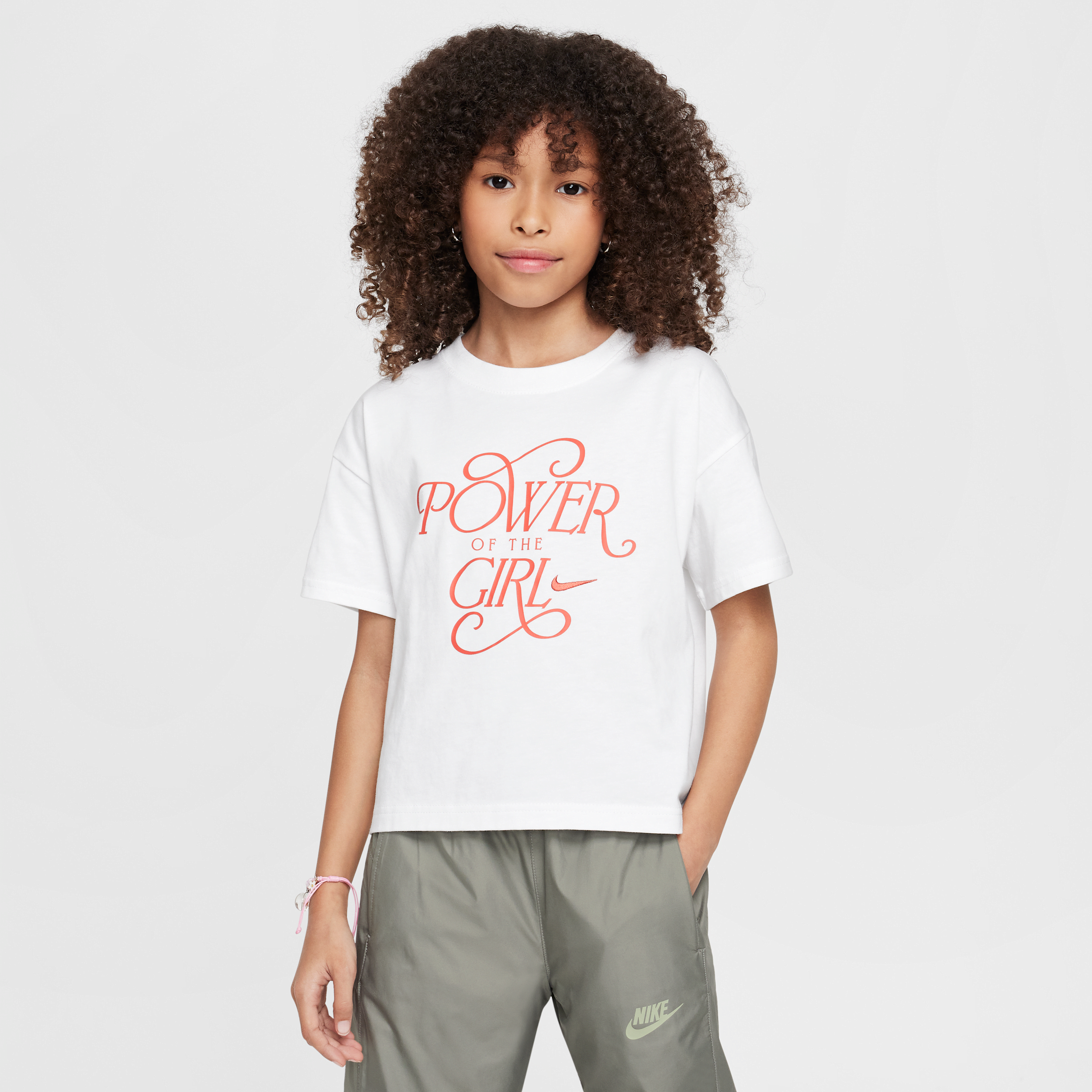 T-shirt Nike Sportswear pour ado (fille) - Blanc