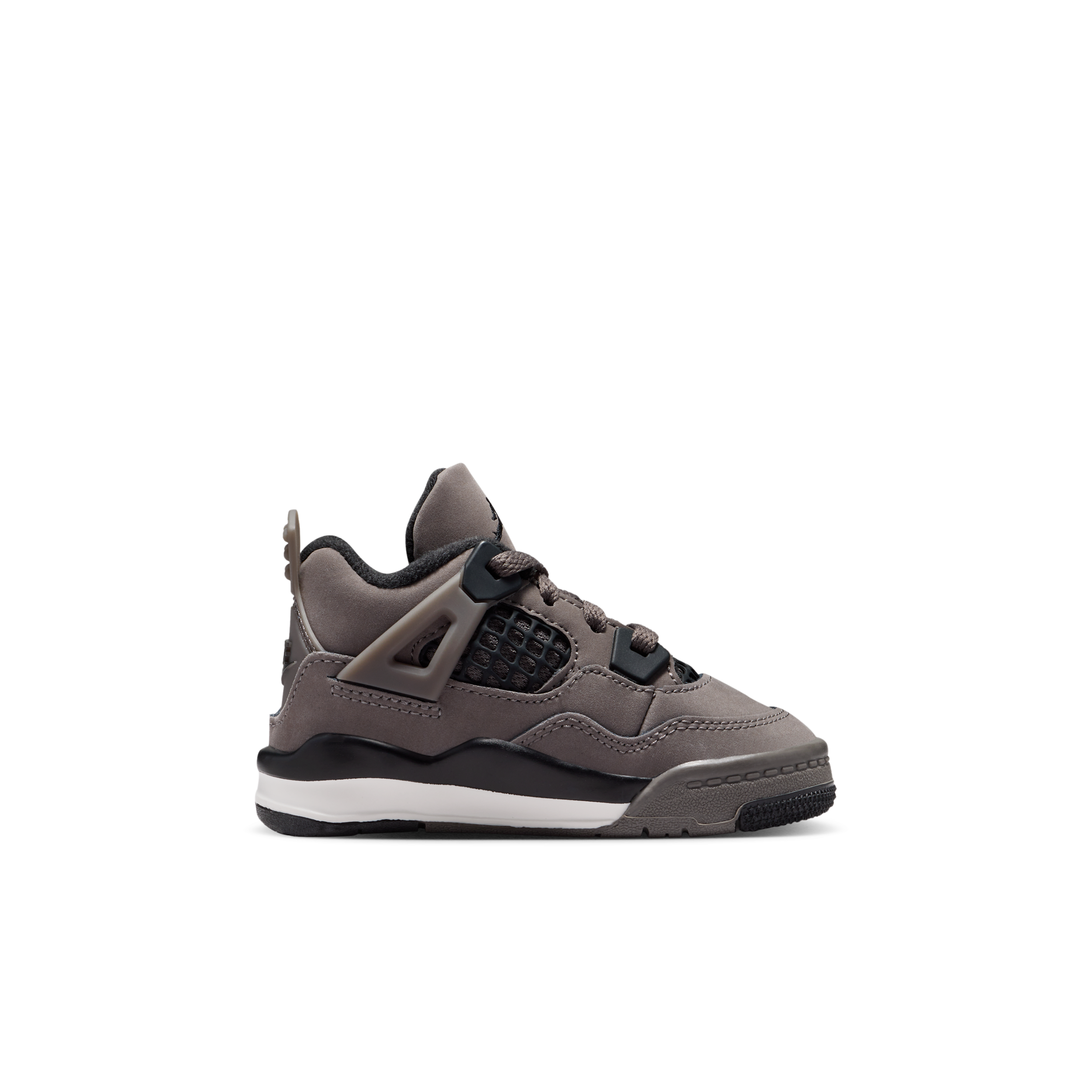 Thumbnail - Jordan 4 Retro "Cave Stone and Black" Schuh (Babys/Kleinkinder) - Grau