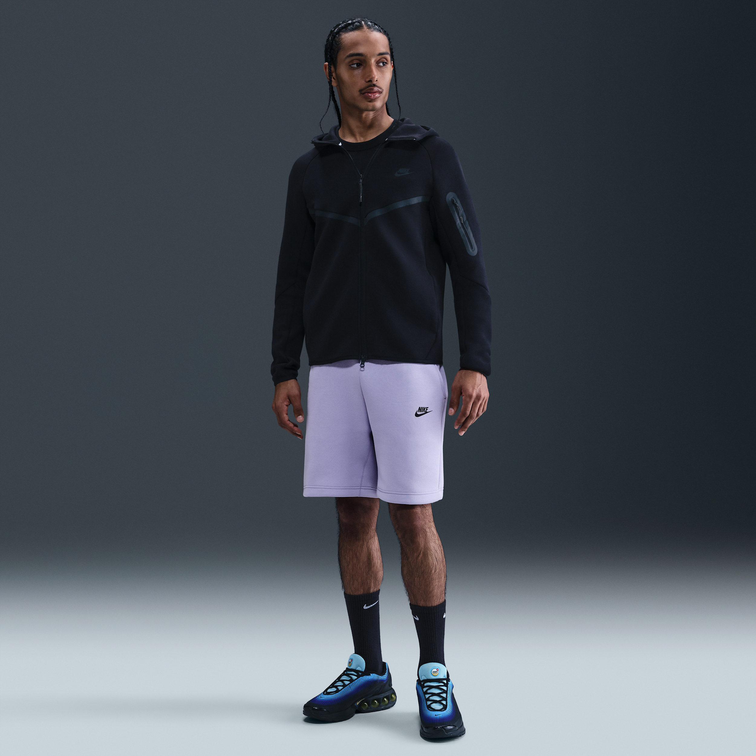 Thumbnail - Nike Sportswear Tech Fleece Herrenshorts - Lila