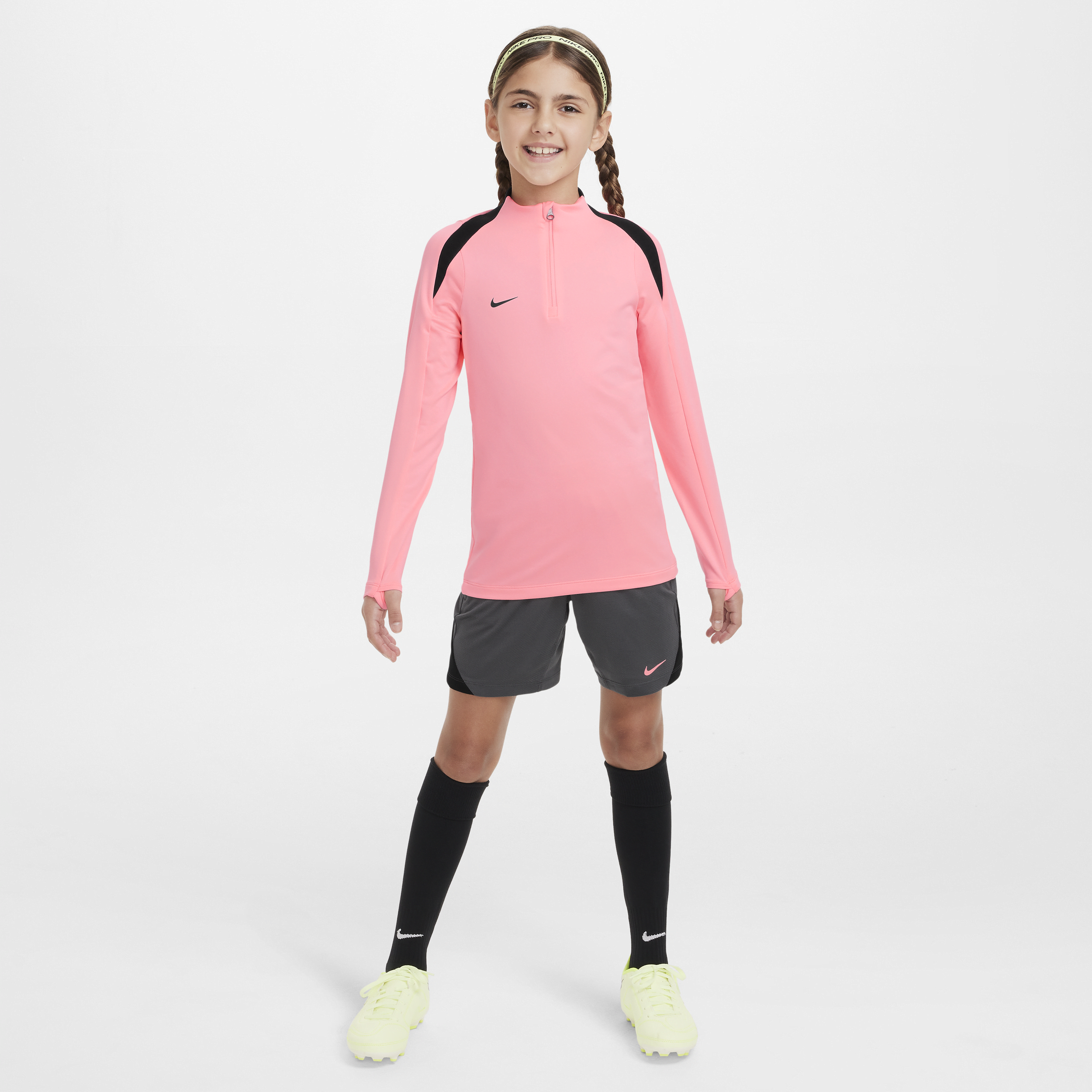Nike Dri-FIT Strike voetbaltrainingstop voor kids Roze
