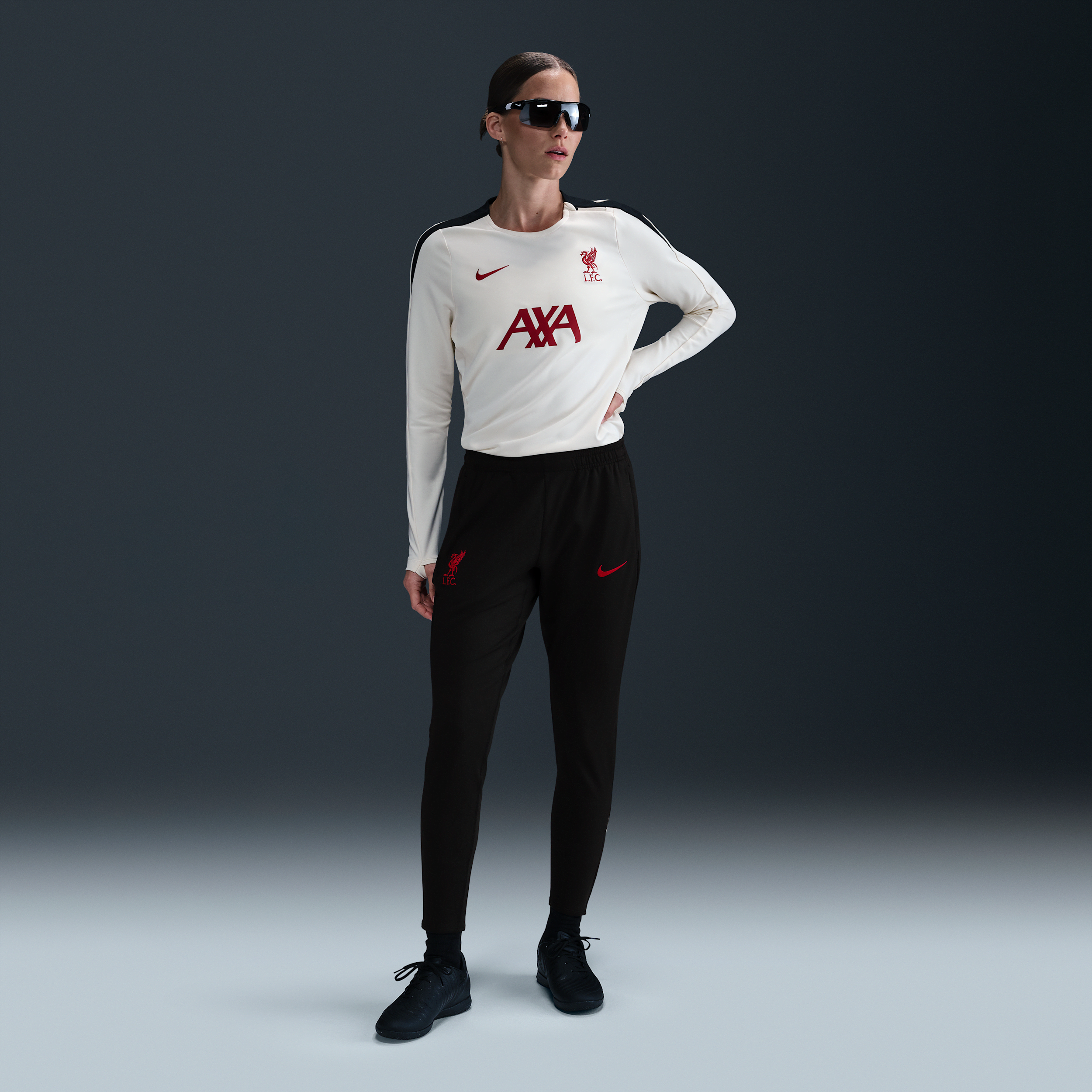 Pantalon de foot en maille Nike Dri-FIT Liverpool FC Strike Special Edition pour femme - Noir