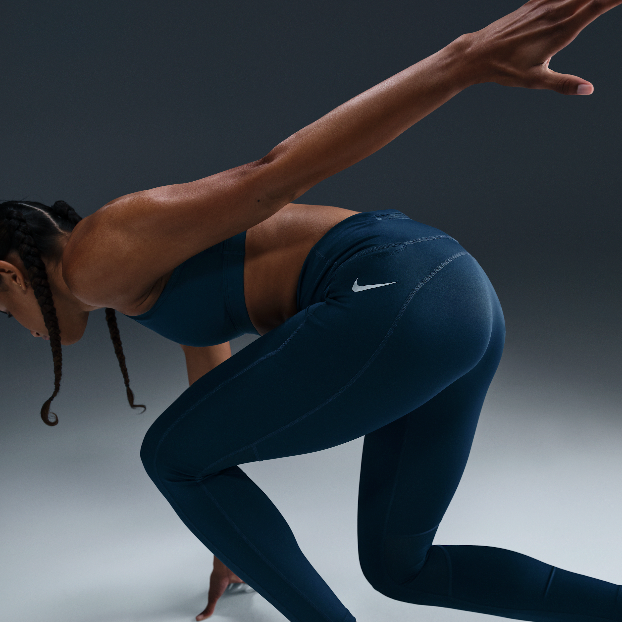 Legging de running taille mi-haute à poches Nike Epic Fast pour Femme - Bleu
