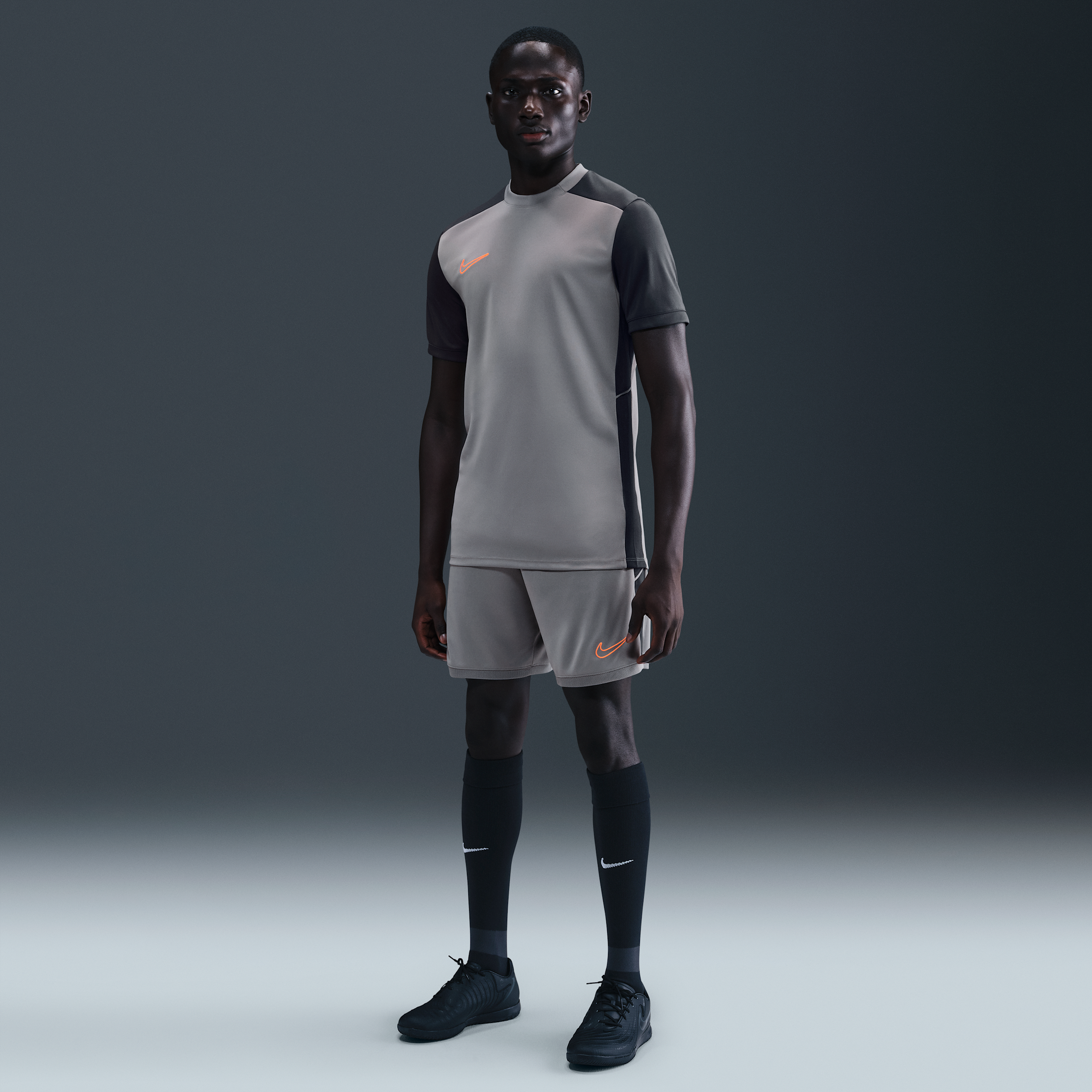 Thumbnail - Nike Academy Dri-FIT Fußballhose für Herren - Grau