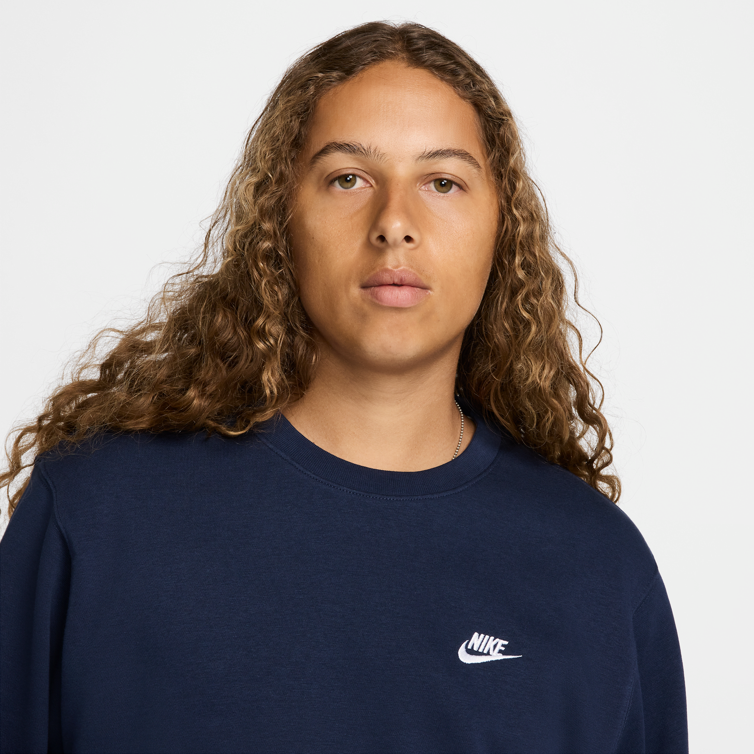 Haut en molleton Nike Club pour homme - Bleu
