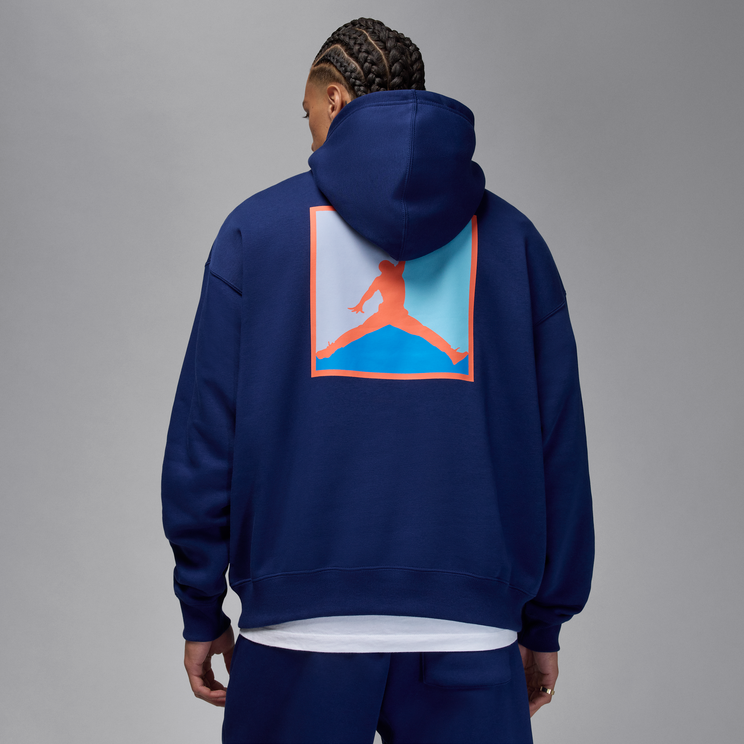 Thumbnail - Jordan Brooklyn Fleece-Hoodie mit Grafik (Herren) - Blau