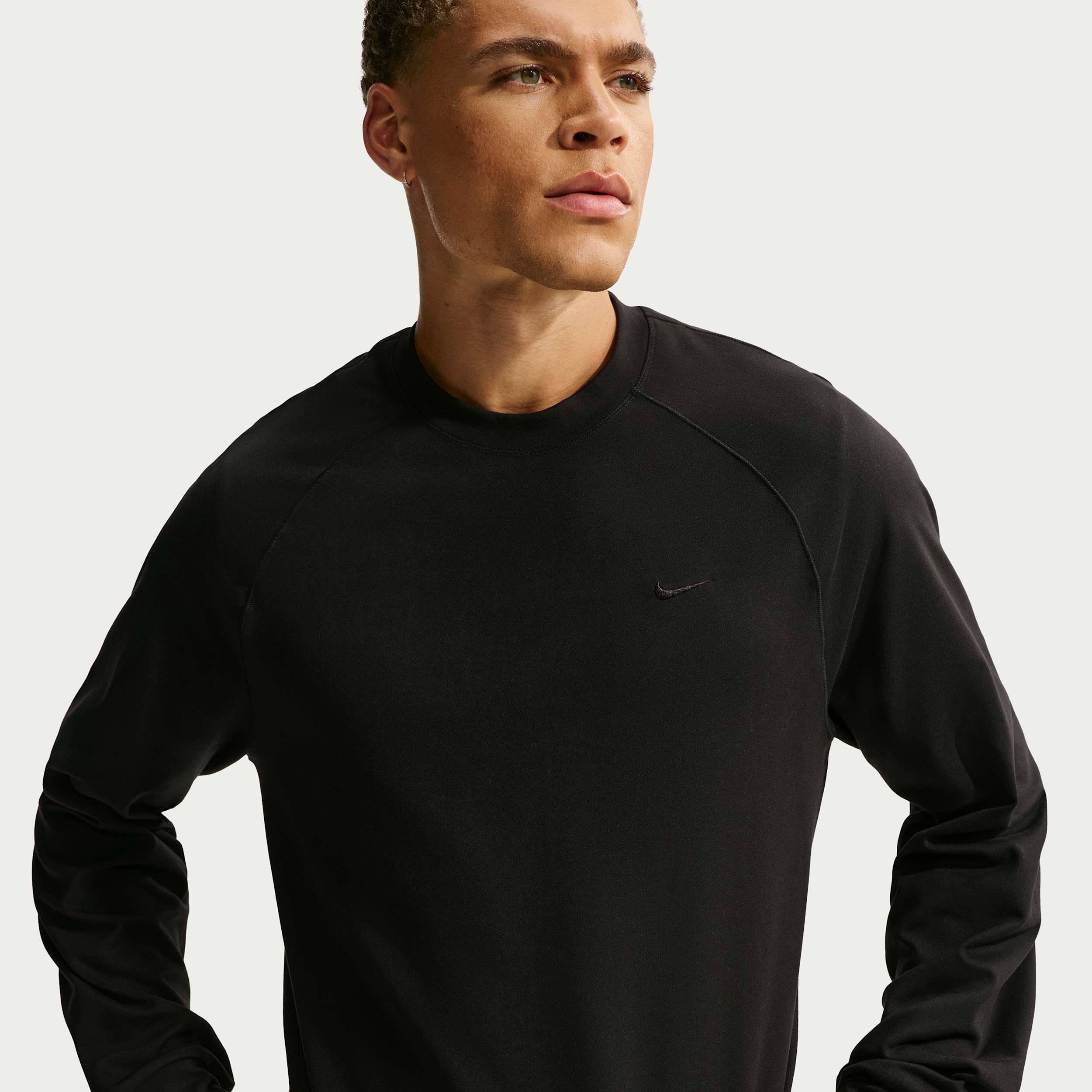 Nike Haut Manches Longues Haute Performance A Protection Uv Dri Fit Nike Primary Nanoknit Pour