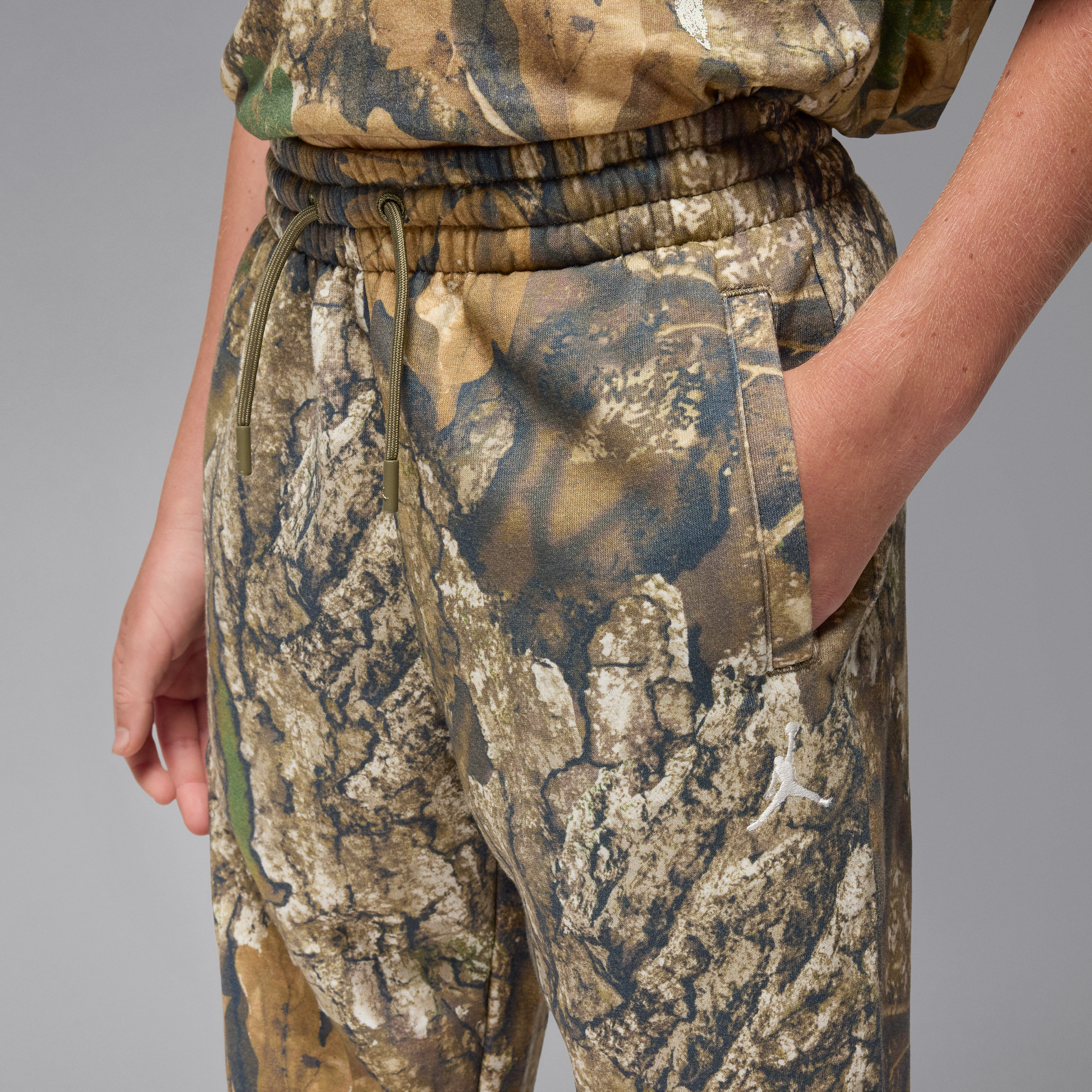 Thumbnail - Jordan Realtree Fleece-Hose (ältere Kinder) - Grün