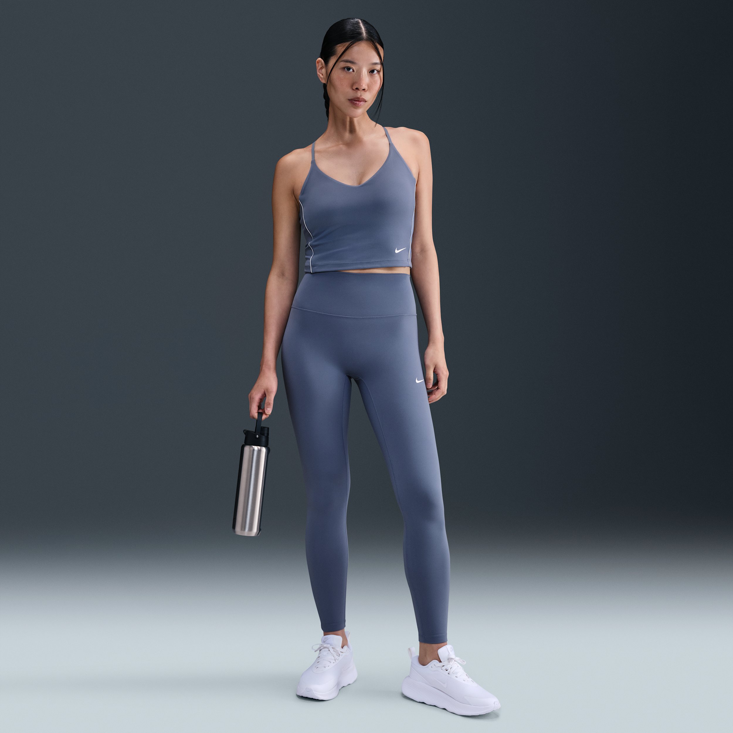 Thumbnail - Nike One Leggings in voller Länge mit hohem Bund für Damen - Blau