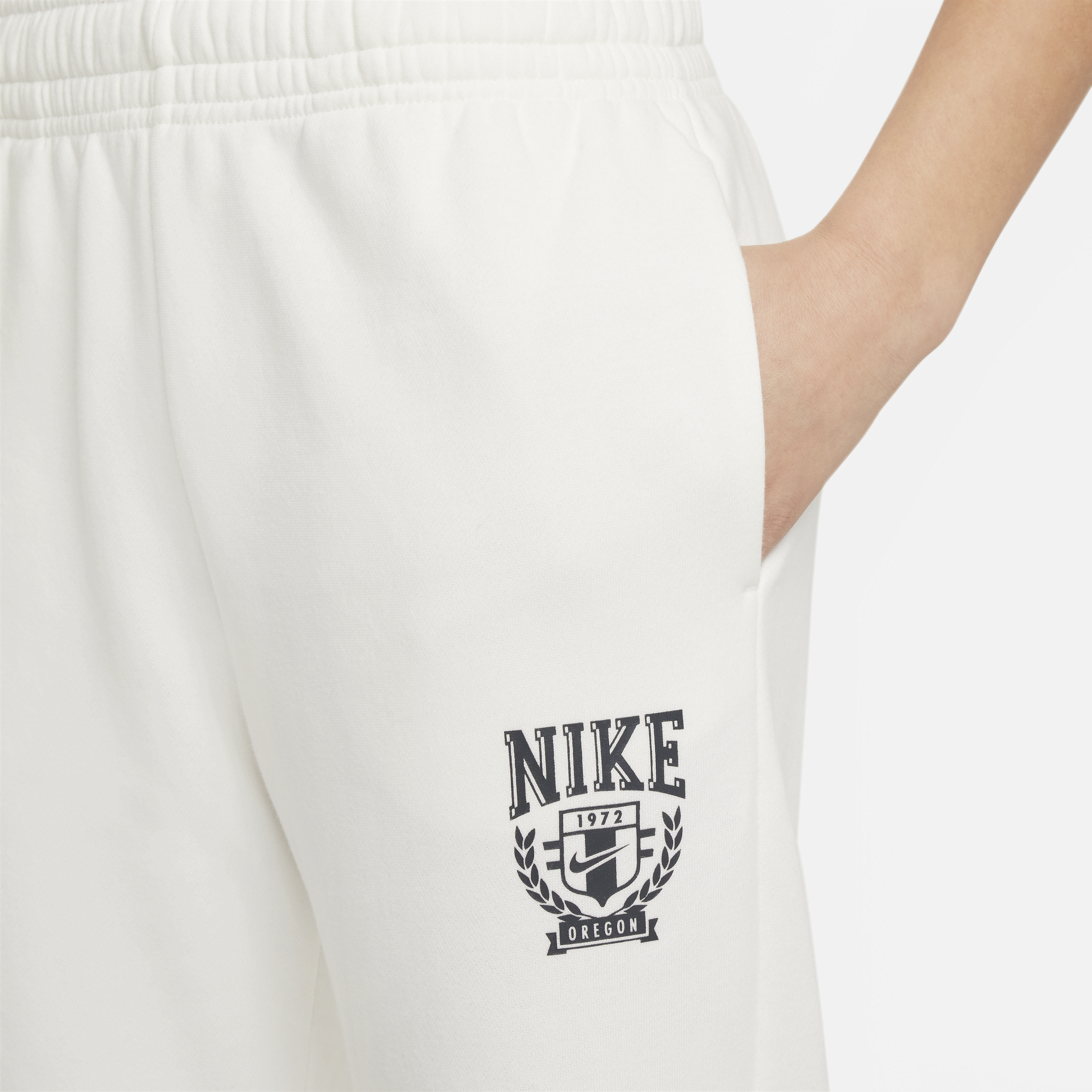 Nike Sportswear oversized fleecebroek voor meisjes Wit