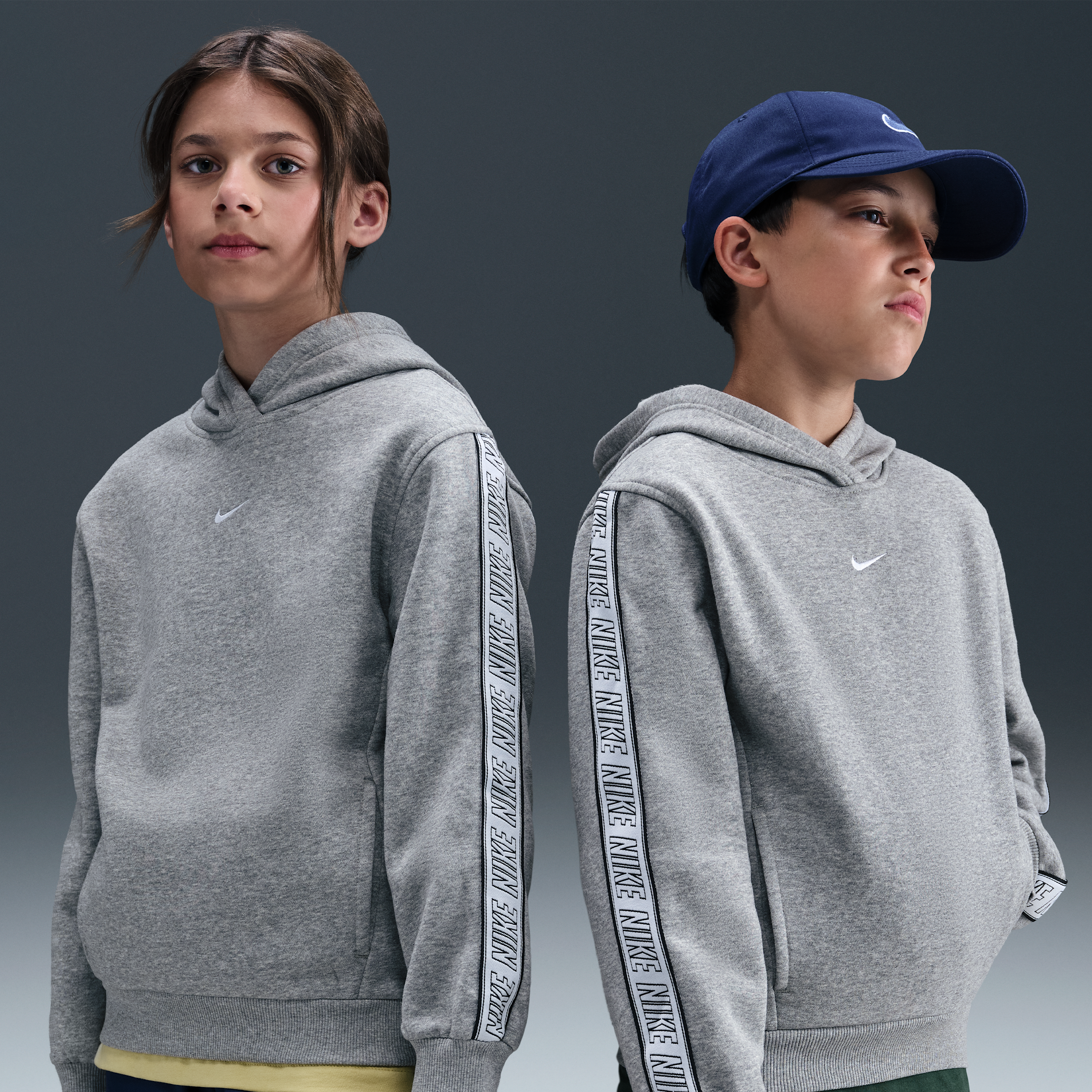Nike Sportswear Club Fleece Hoodie voor kids Grijs