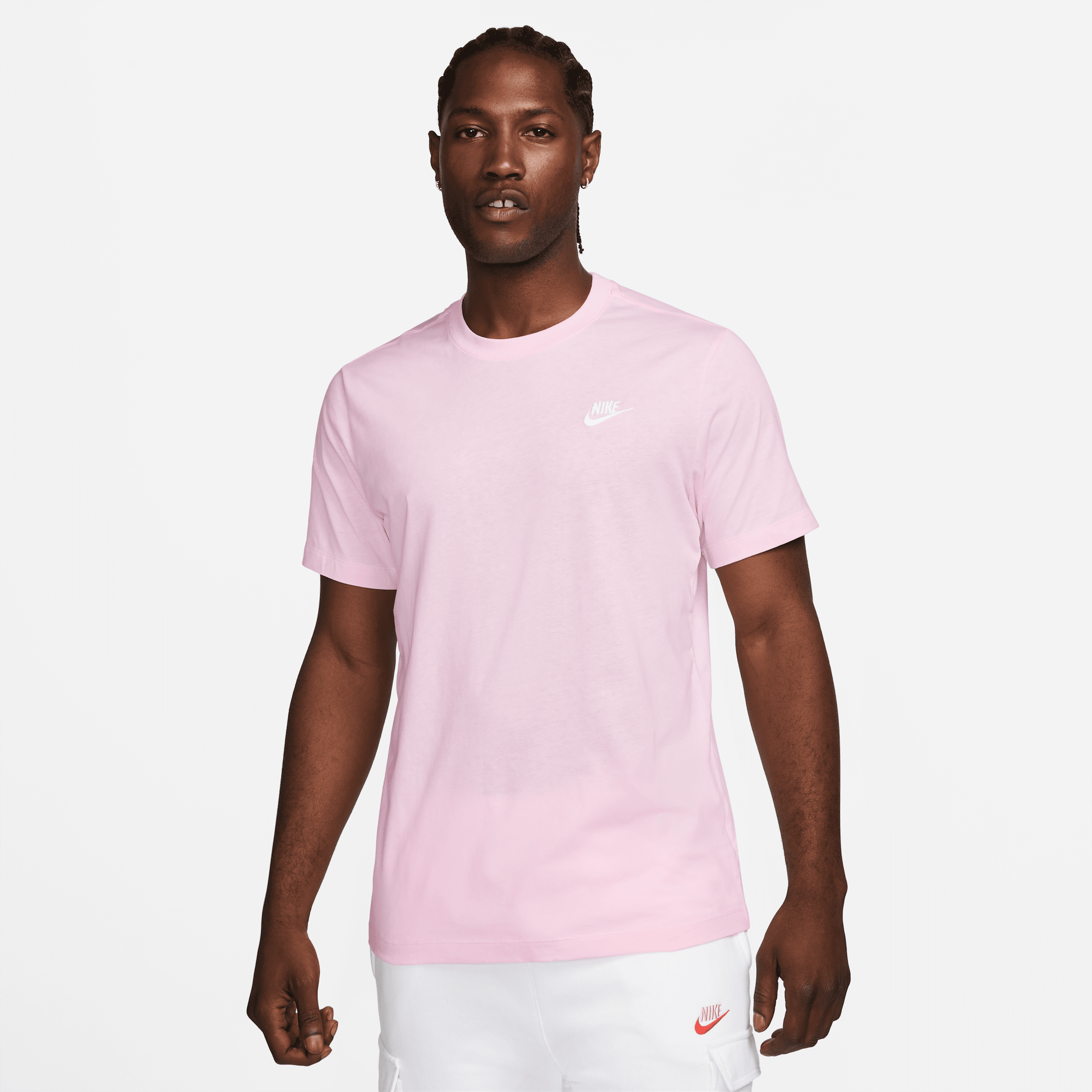 Nike Sportswear Club Men's T-Shirt - Pink - Cotton