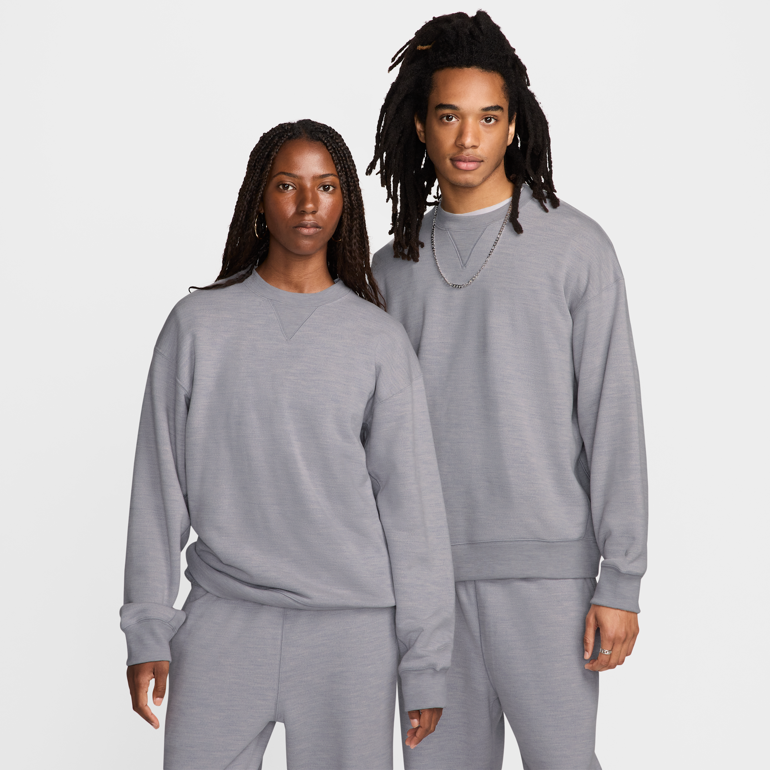 Thumbnail - Nike Wool Classics Rundhalsshirt - Grau