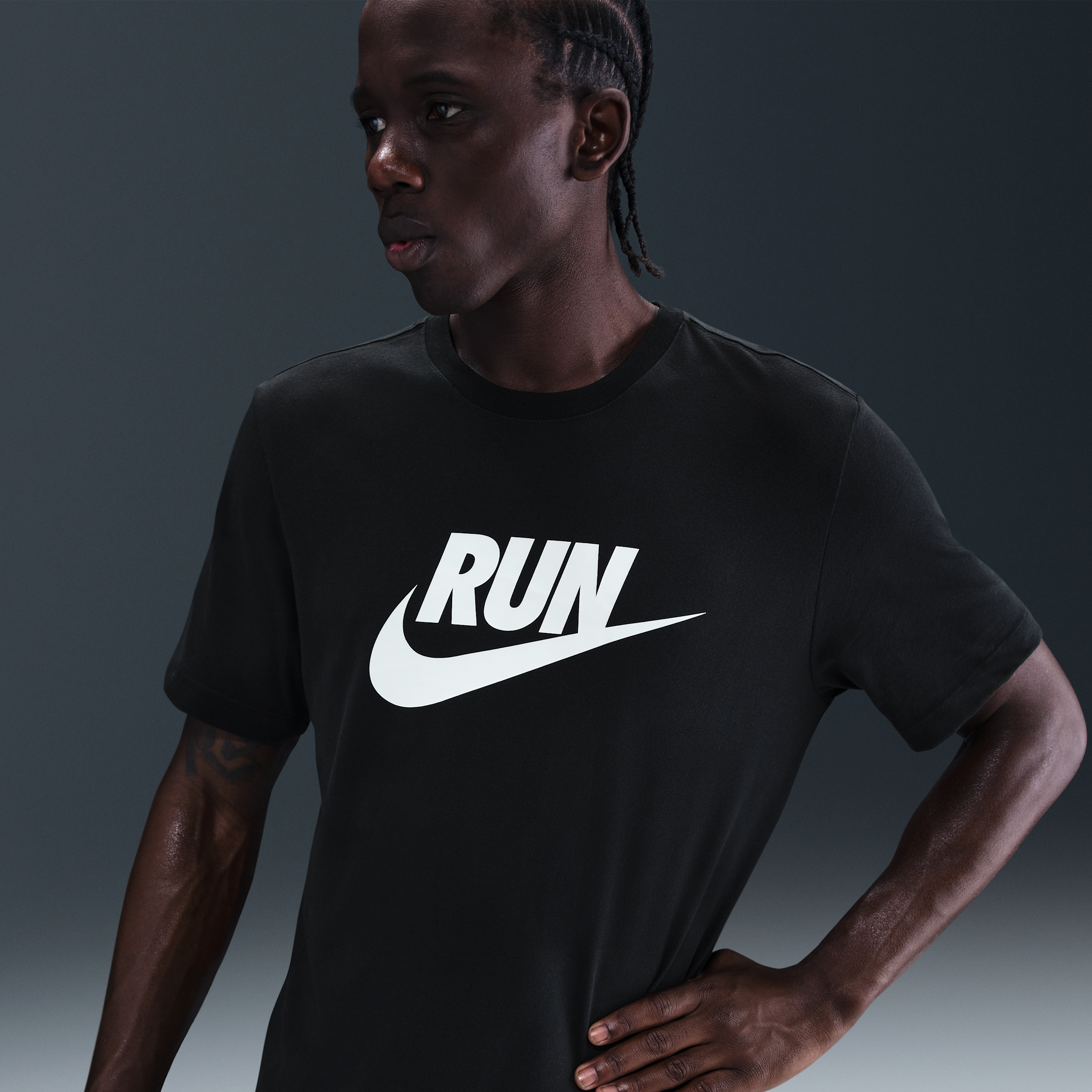 T-shirt da running Dri-FIT Nike – Uomo - Nero