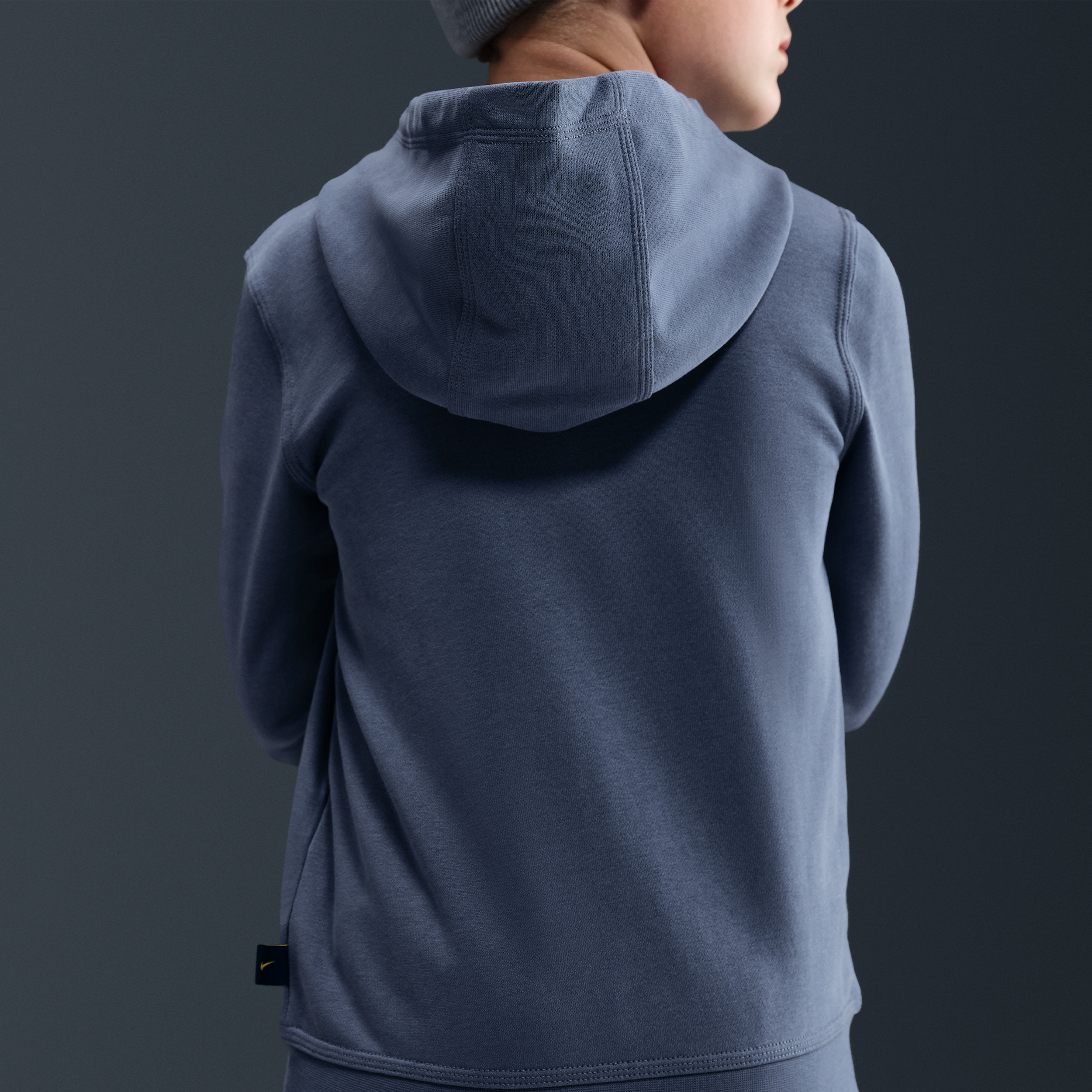 Thumbnail - Atlético Madrid Club Nike Fußball-Kapuzenjacke mit durchgehendem Reißverschluss für ältere Kinder (Jungen) - Blau