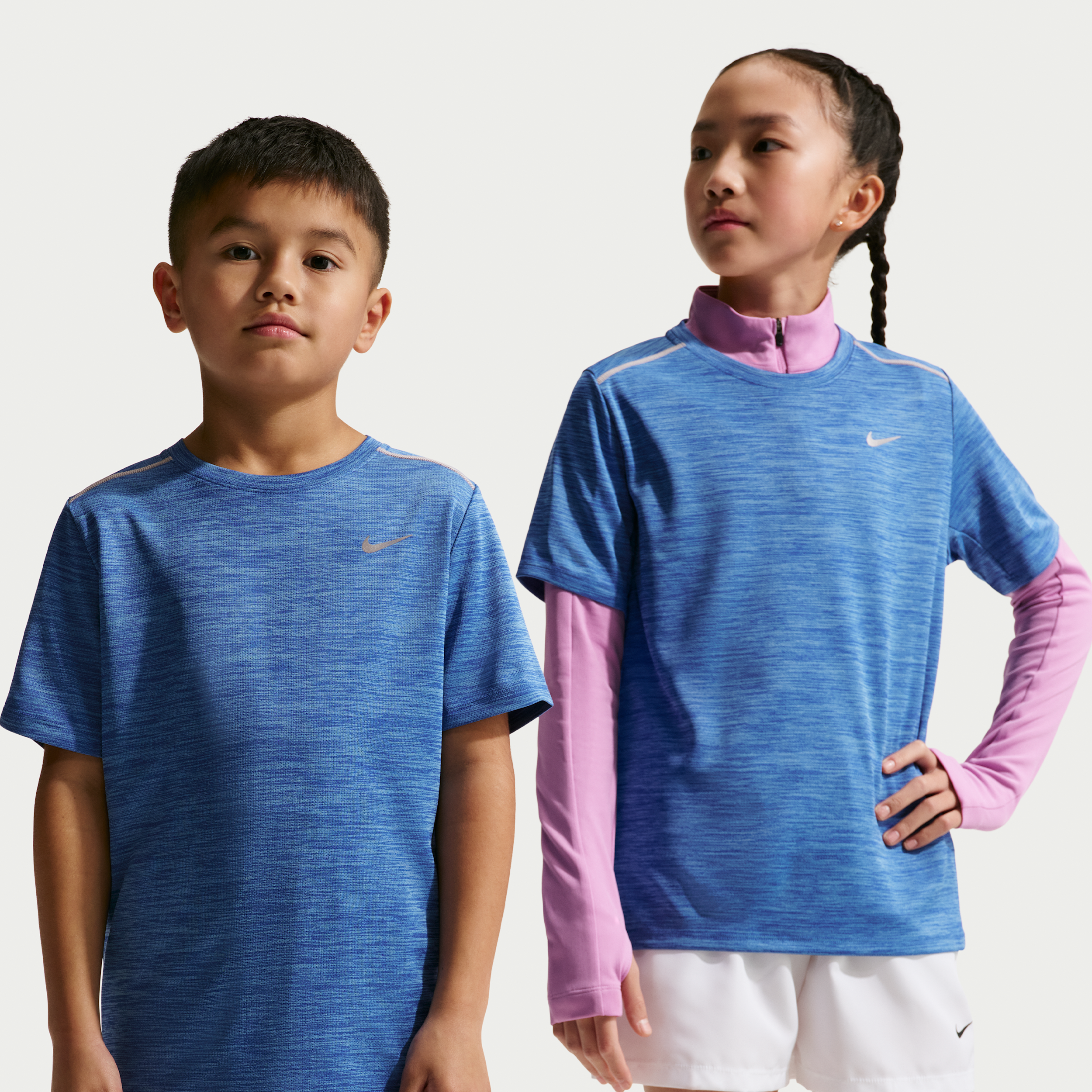 Nike Miler Older Kids Dri-FIT Short-Sleeve Top - Blue