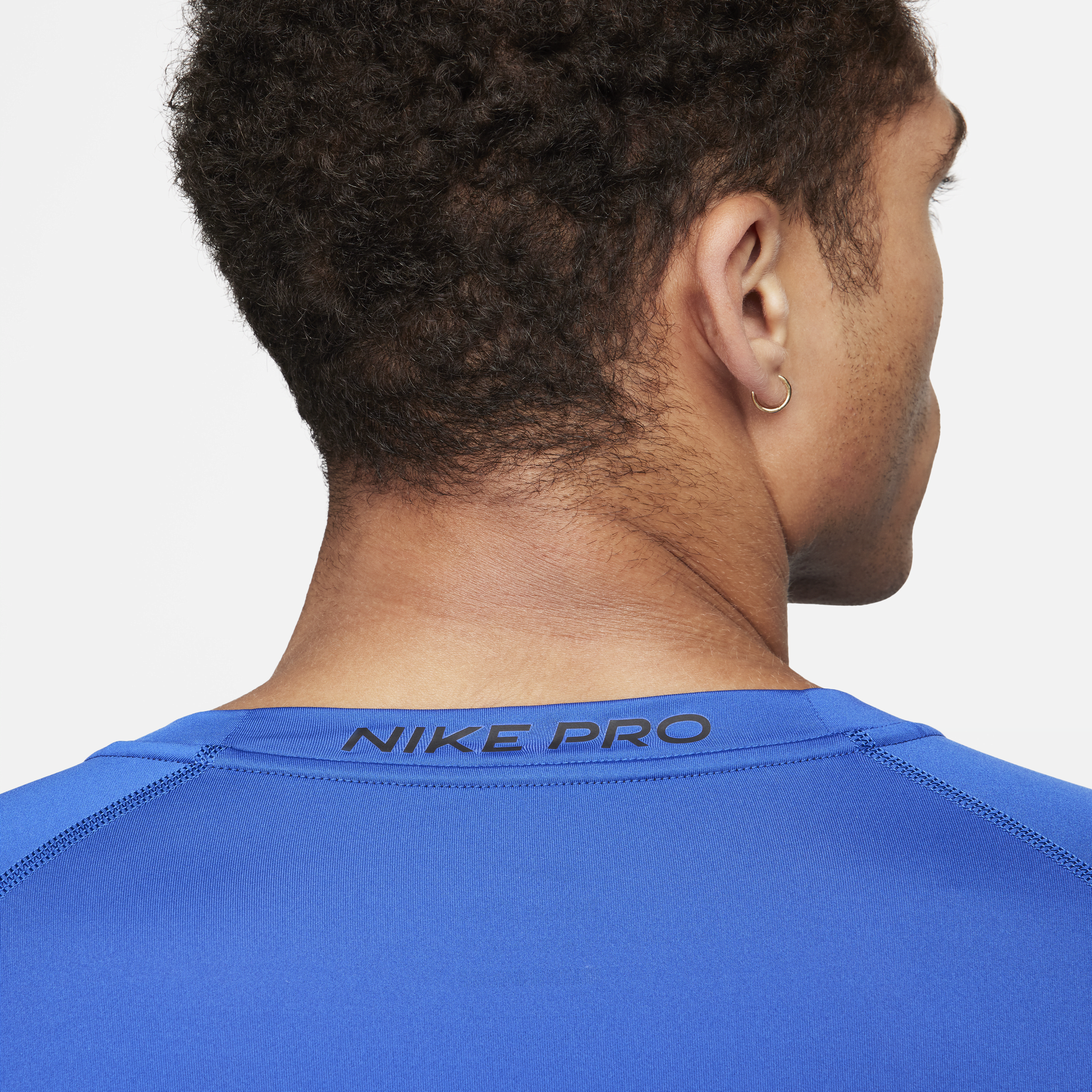 Haut de fitness ajusté à manches longues Dri-FIT Nike Pro pour homme - Bleu