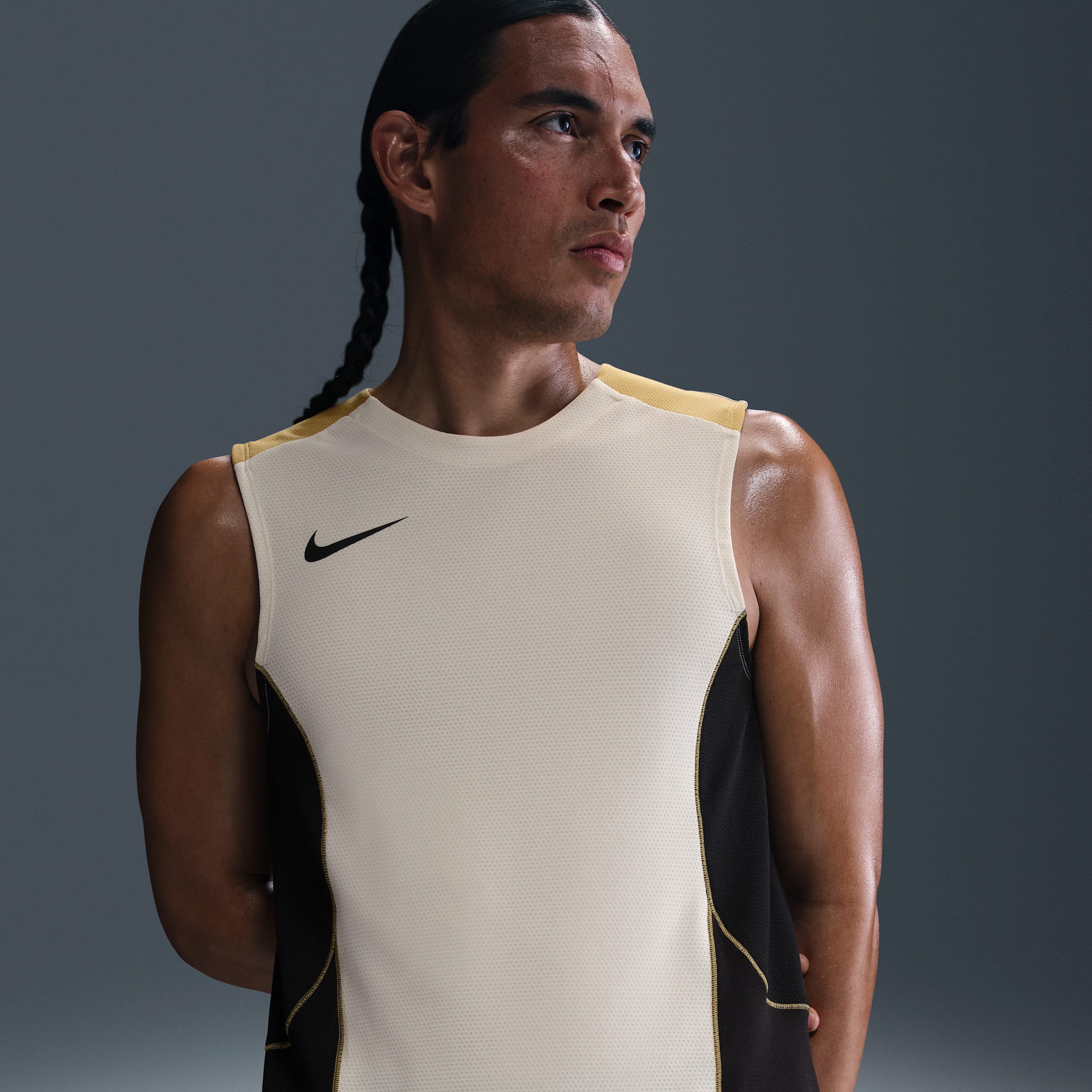 Thumbnail - Nike Strike+ ärmelloses Dri-FIT Fußballshirt (Herren) - Braun