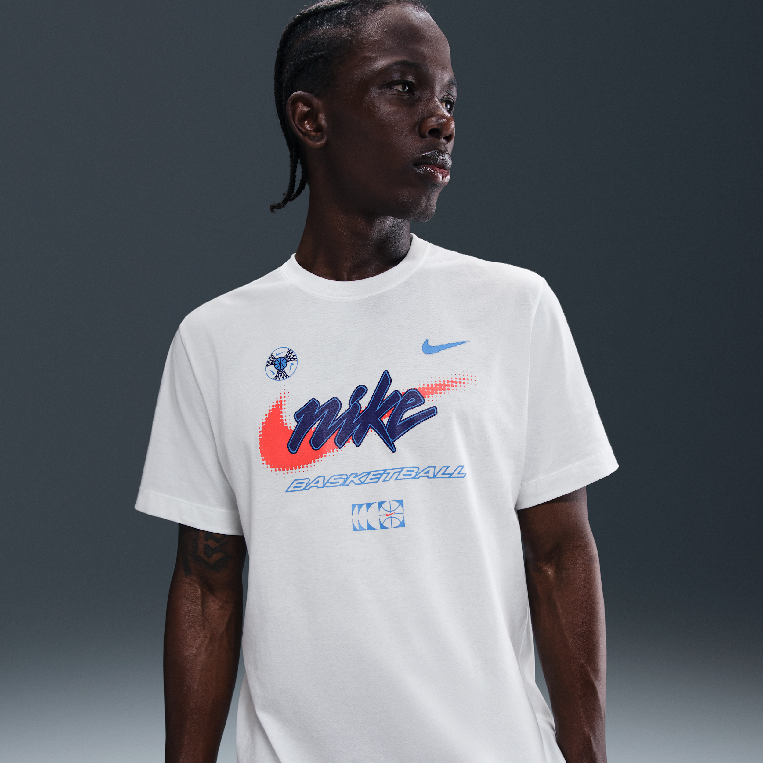 Thumbnail - Nike Basketball-T-Shirt (Herren) - Weiß