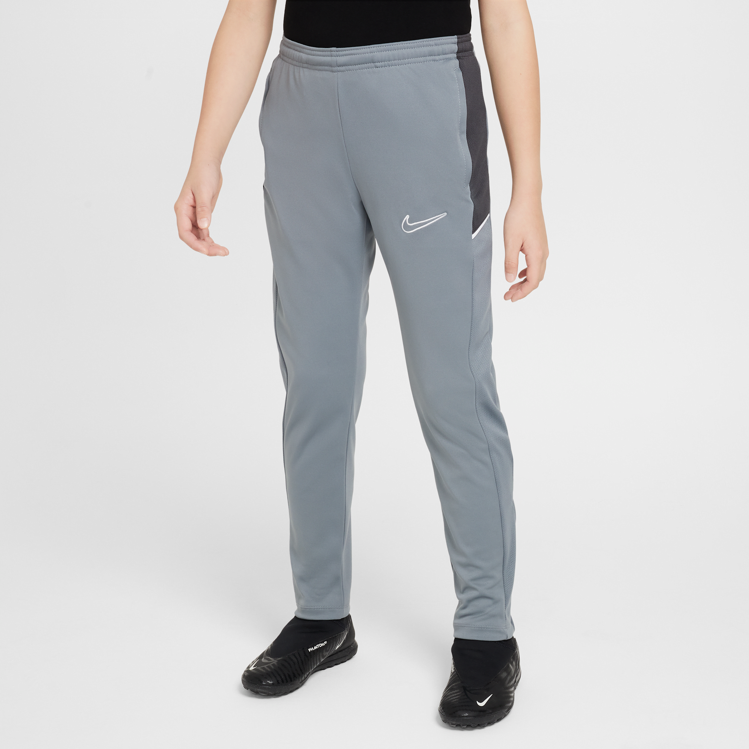Nike Academy Older Kids' Dri-FIT Football Pants - Grey - Recycled Polyester - 50% Recycled Polyester