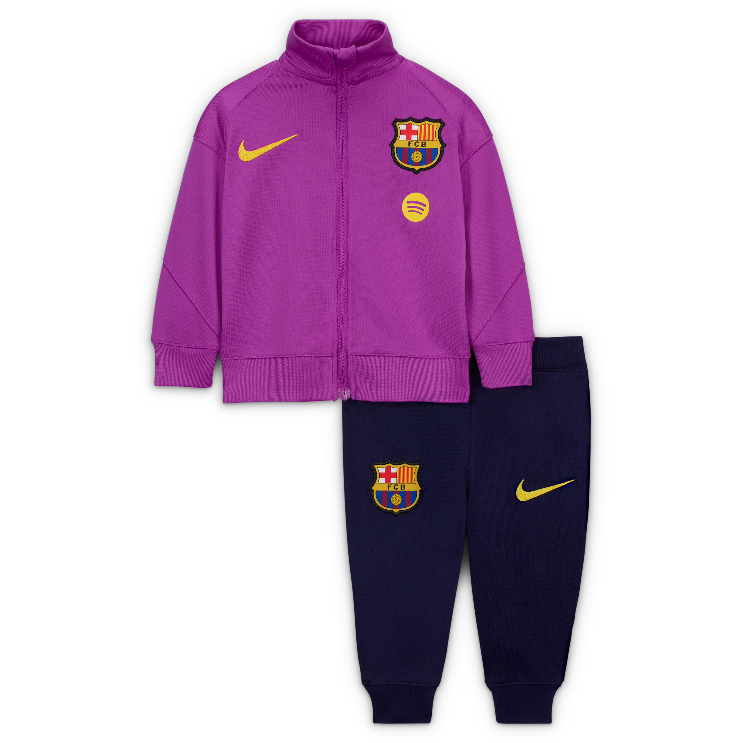 F.C. Barcelona Strike Baby/Toddler Nike Dri-FIT Football Knit Tracksuit - Purple - Polyester