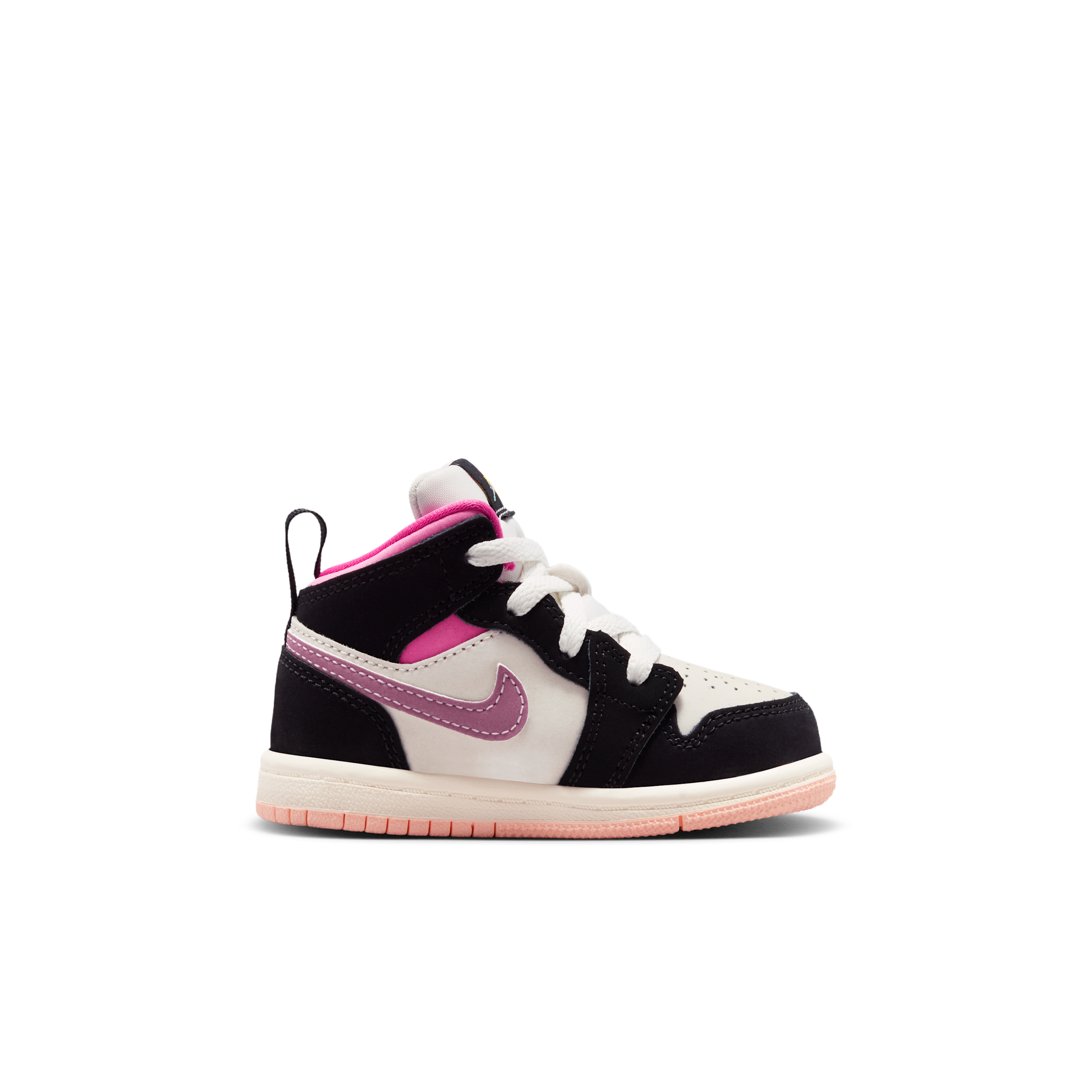 Chaussure Jordan 1 Mid SE pour bébé et tout-petit - Noir - II1253-001