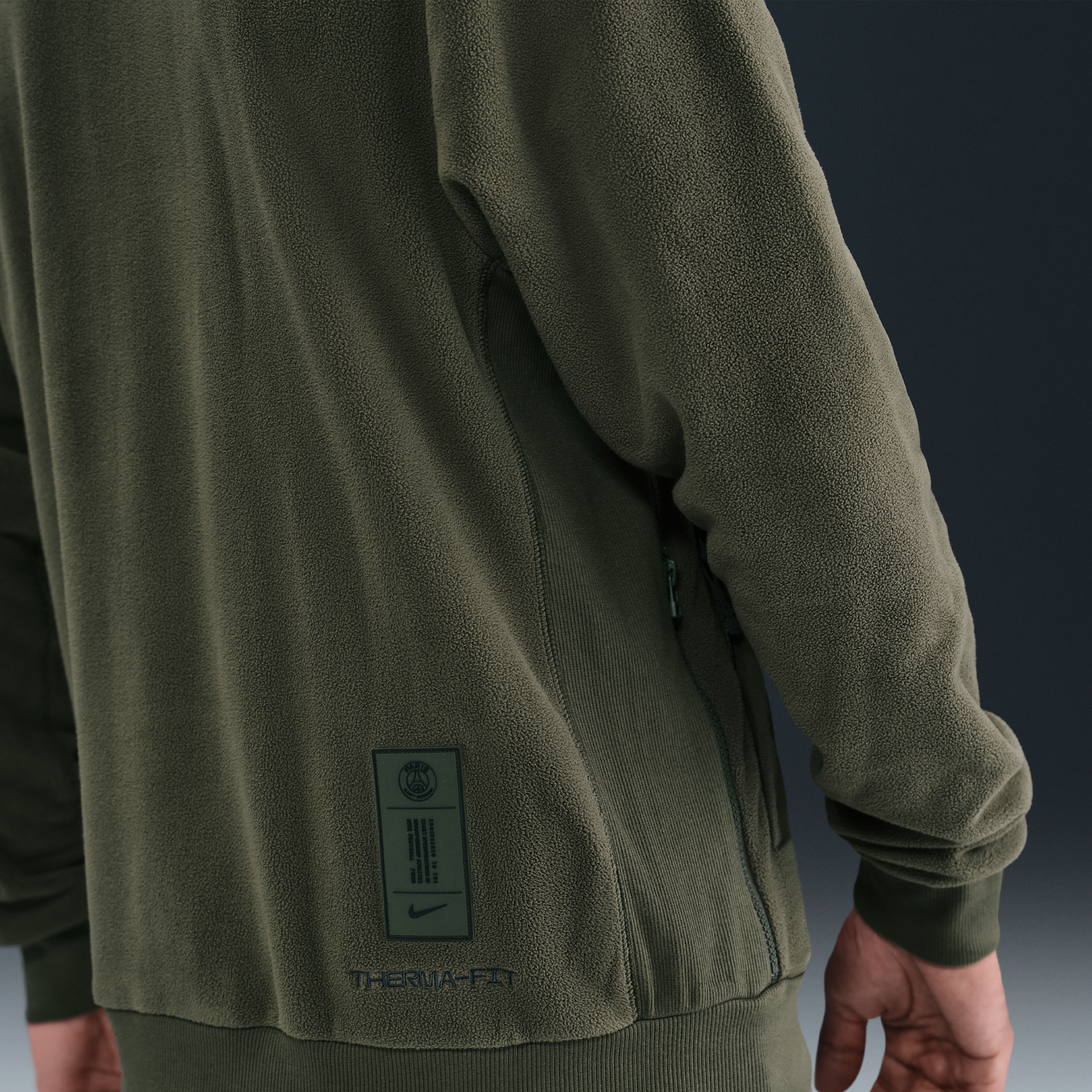 Thumbnail - Paris Saint-Germain Culture of Football Nike Therma-FIT winterfestes Fußballoberteil (Herren) - Grün