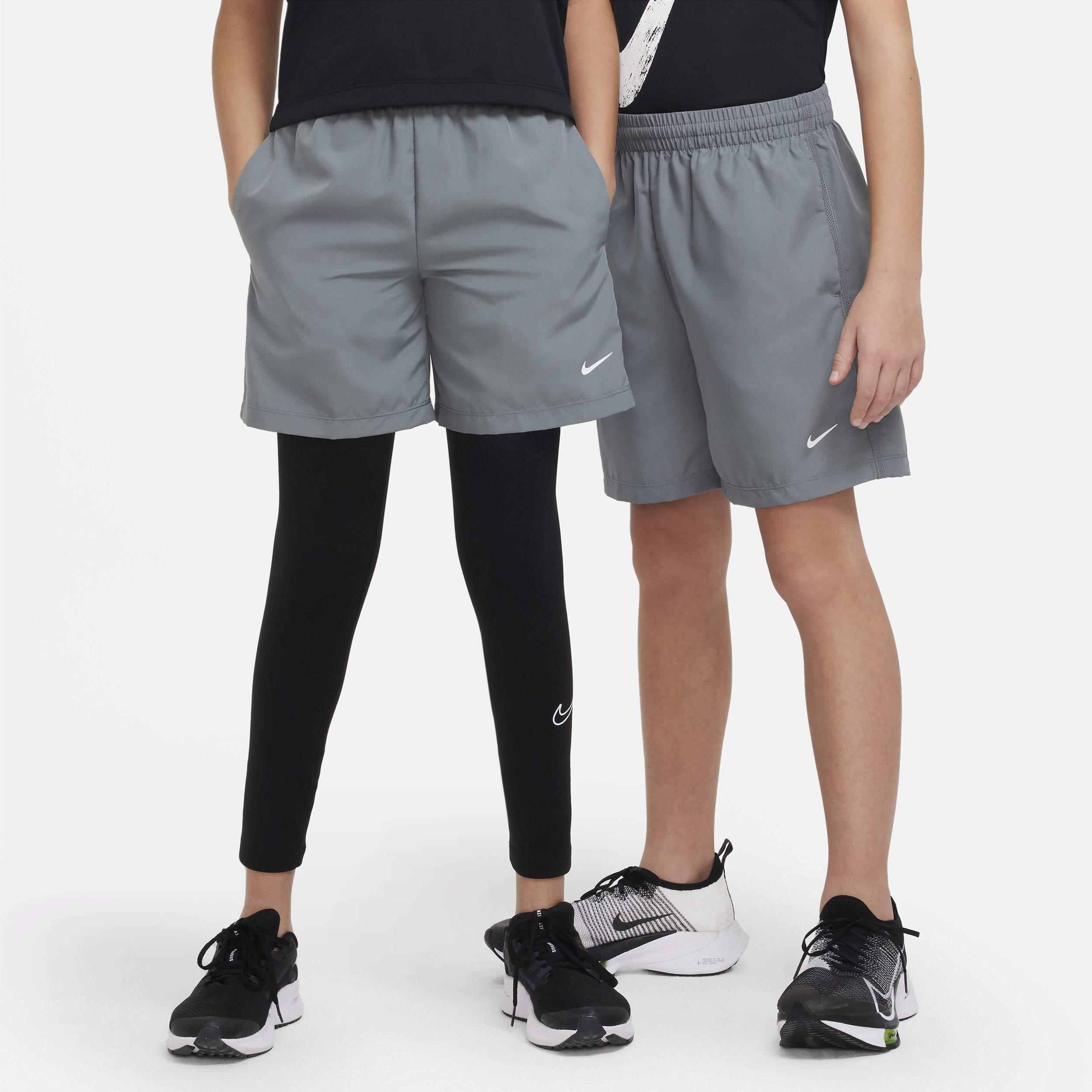 Nike Multi Older Kids' Dri-FIT Training Shorts - Grey