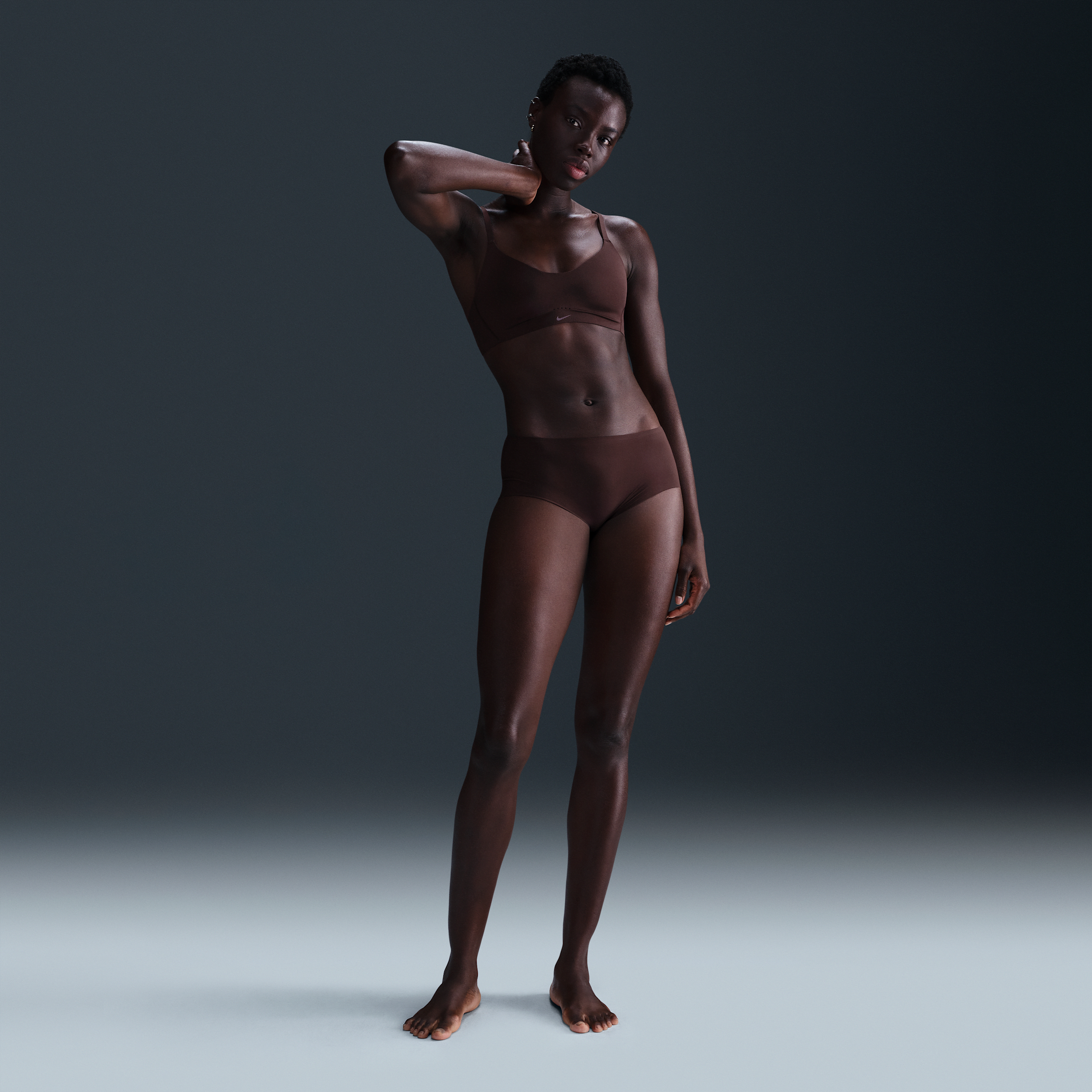 Thumbnail - Nike Leak Protection: Periodensichere Boyshort-Unterwäsche (Damen) - Braun