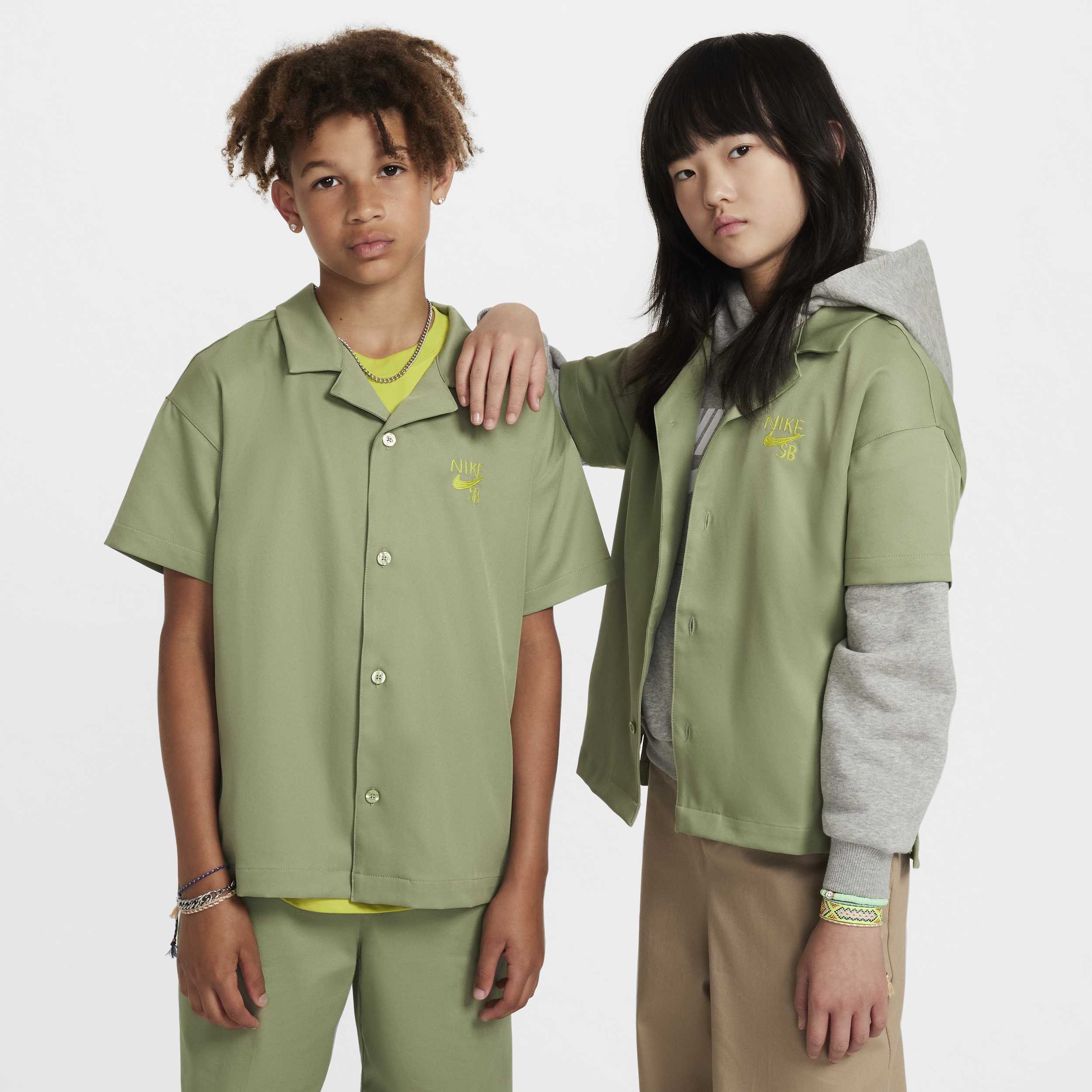 Haut de bowling Dri-FIT Nike SB pour ado - Vert