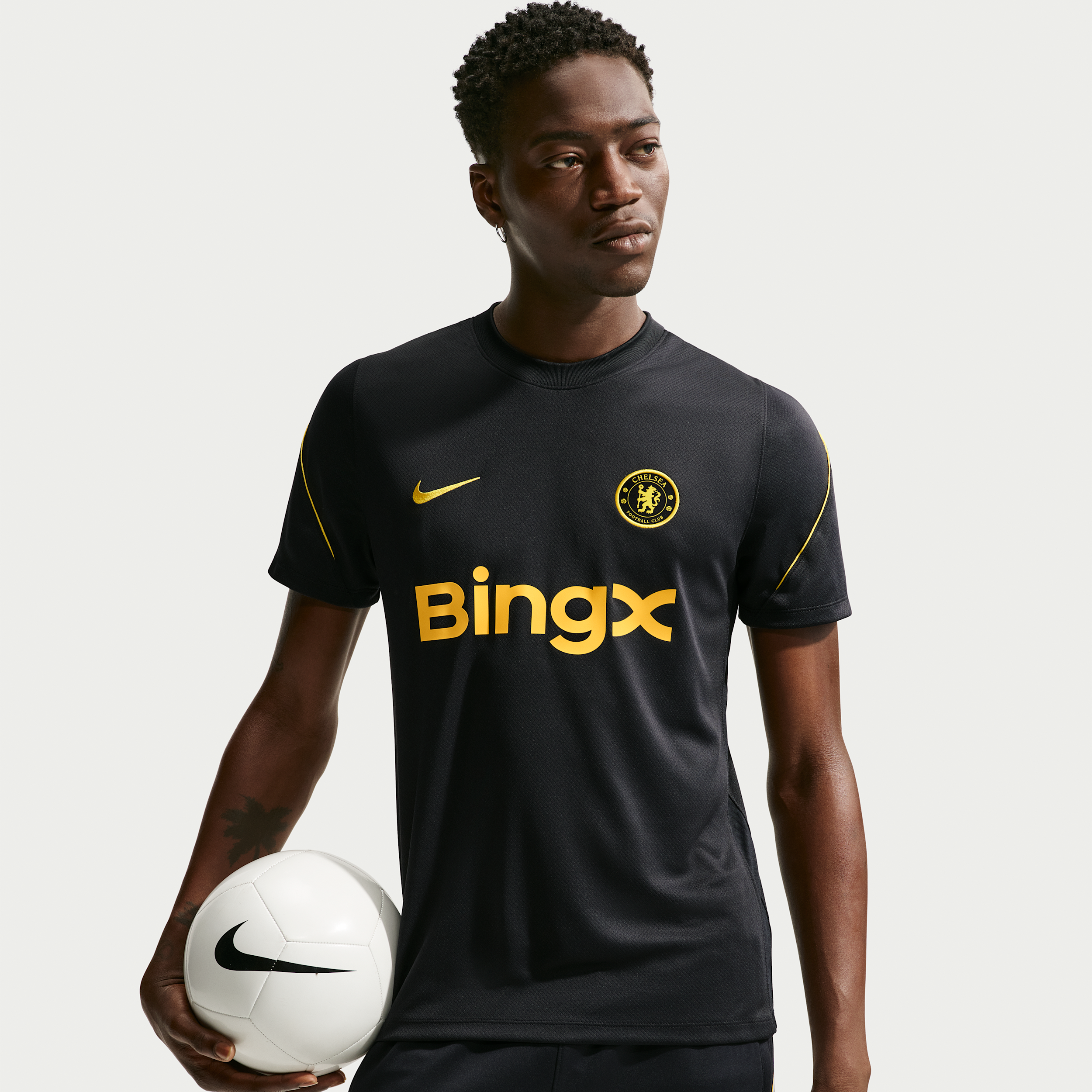 Kortærmet Chelsea FC Strike Nike Dri-FIT-fodboldtrøje til mænd - blå