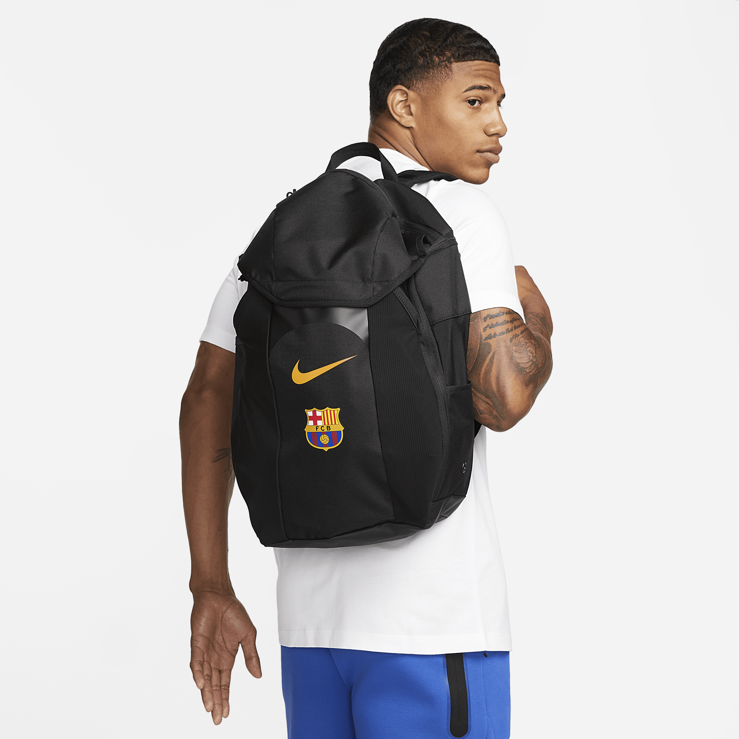 F.C. Barcelona Academy Football Backpack (30L) – Black