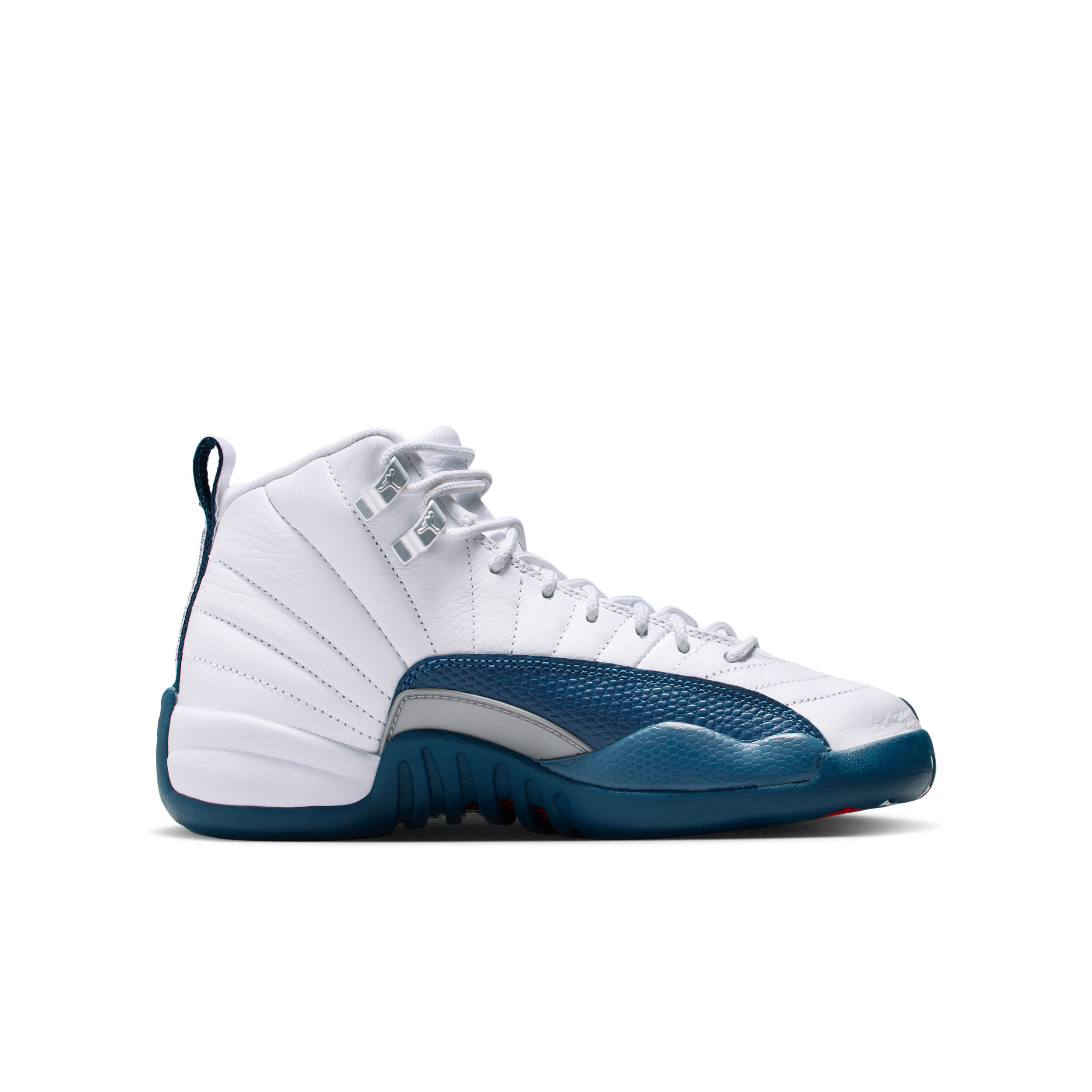 Thumbnail - Air Jordan 12 Retro "French Blue" Schuh (ältere Kinder) - Weiß