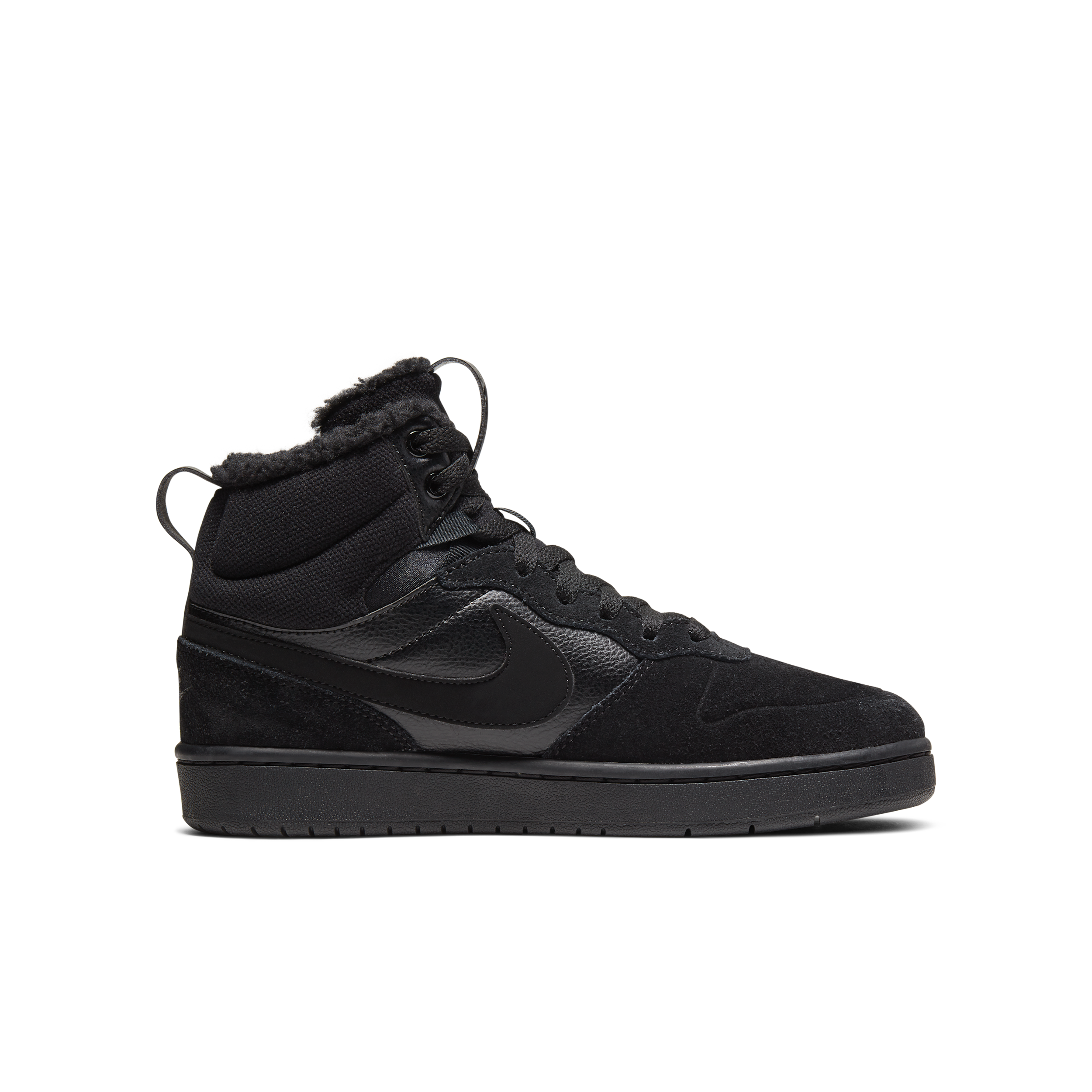 Chaussure Nike Court Borough Mid 2 pour Enfant plus âgé - Noir - CQ4023-001