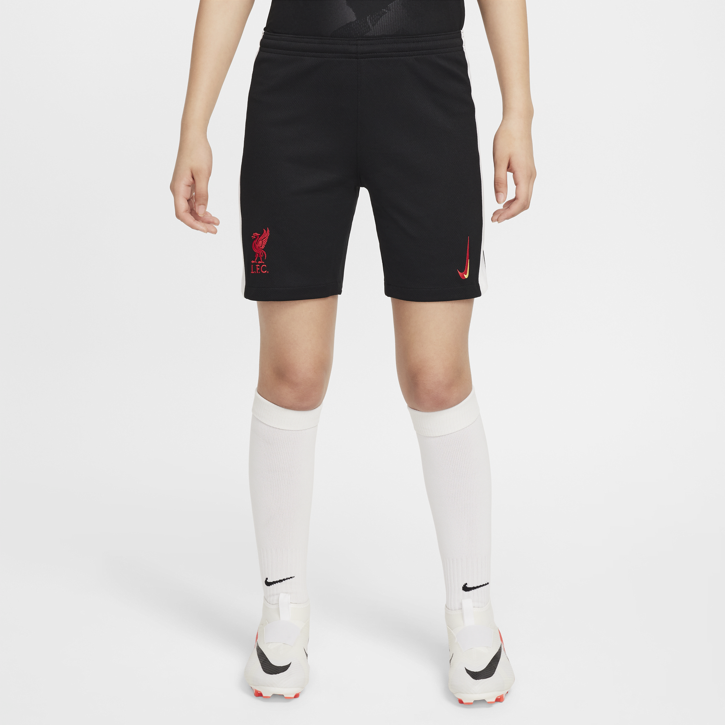 3e short de foot replica Nike Dri-FIT Liverpool FC 2024/25 Stadium pour ado - Noir