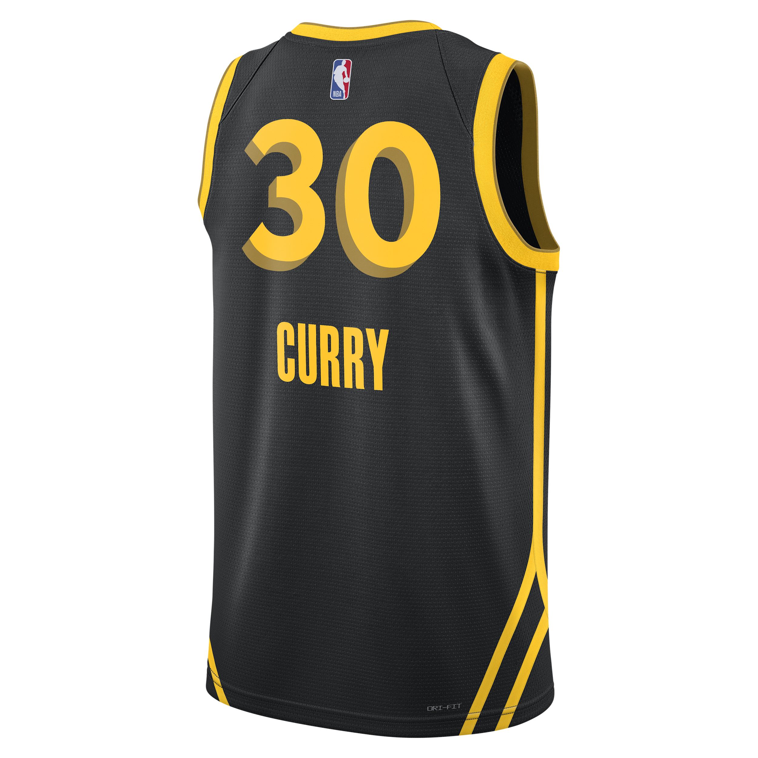 Thumbnail - Stephen Curry Golden State Warriors City Edition 2023/24 Nike Dri-FIT NBA Swingman Trikot für Herren - Schwarz