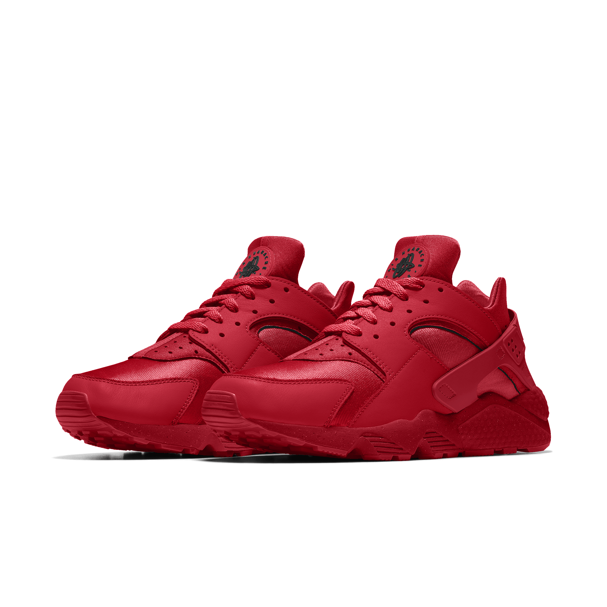 Nike Air Huarache By You Custom Men's Shoes Red Leather