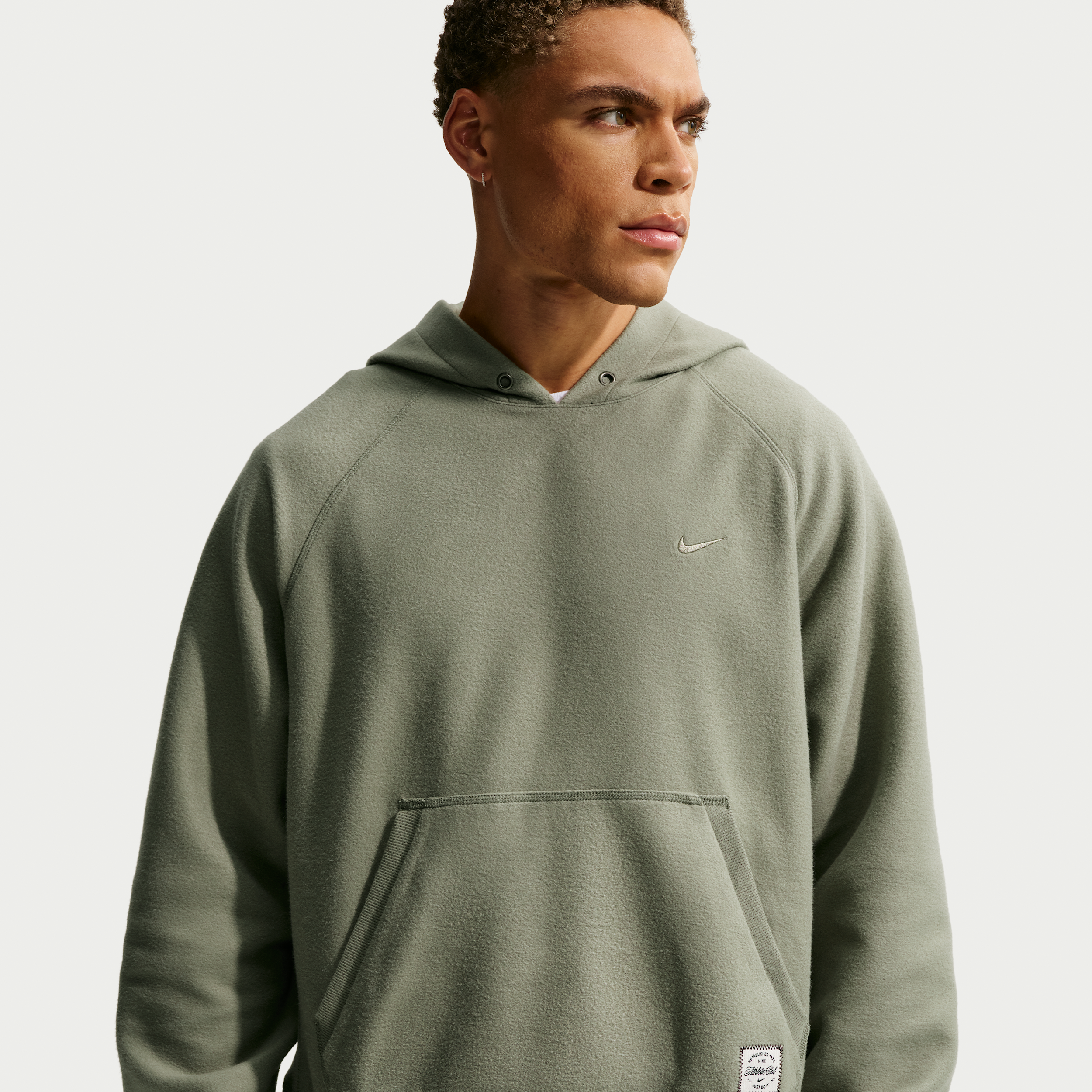 Thumbnail - Nike N.A.C. Dri-FIT Fleece-Trainingshoodie (Herren) - Grün
