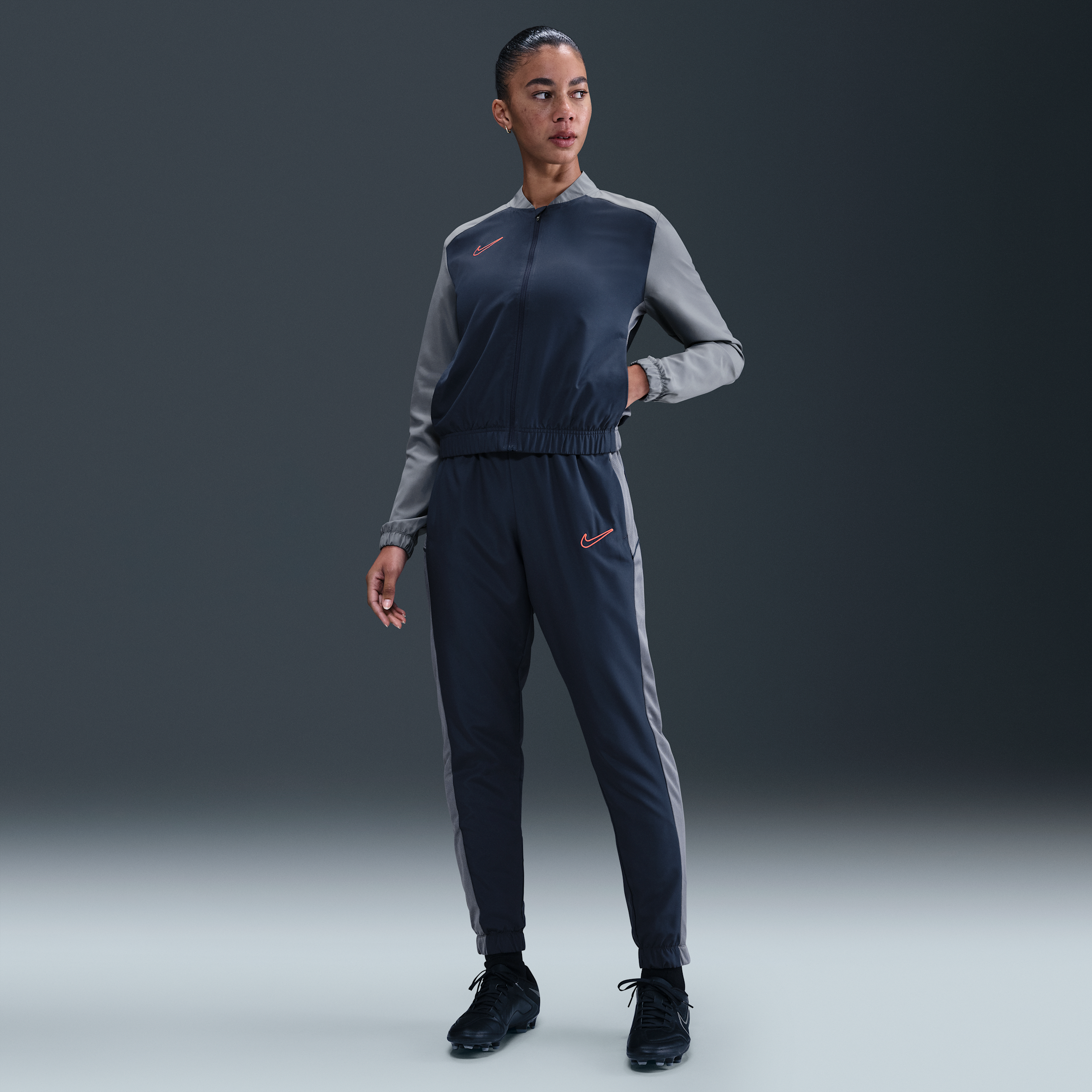 Thumbnail - Nike Academy Dri-FIT-Fußball-Trainingsanzug aus Webmaterial (Damen) - Blau
