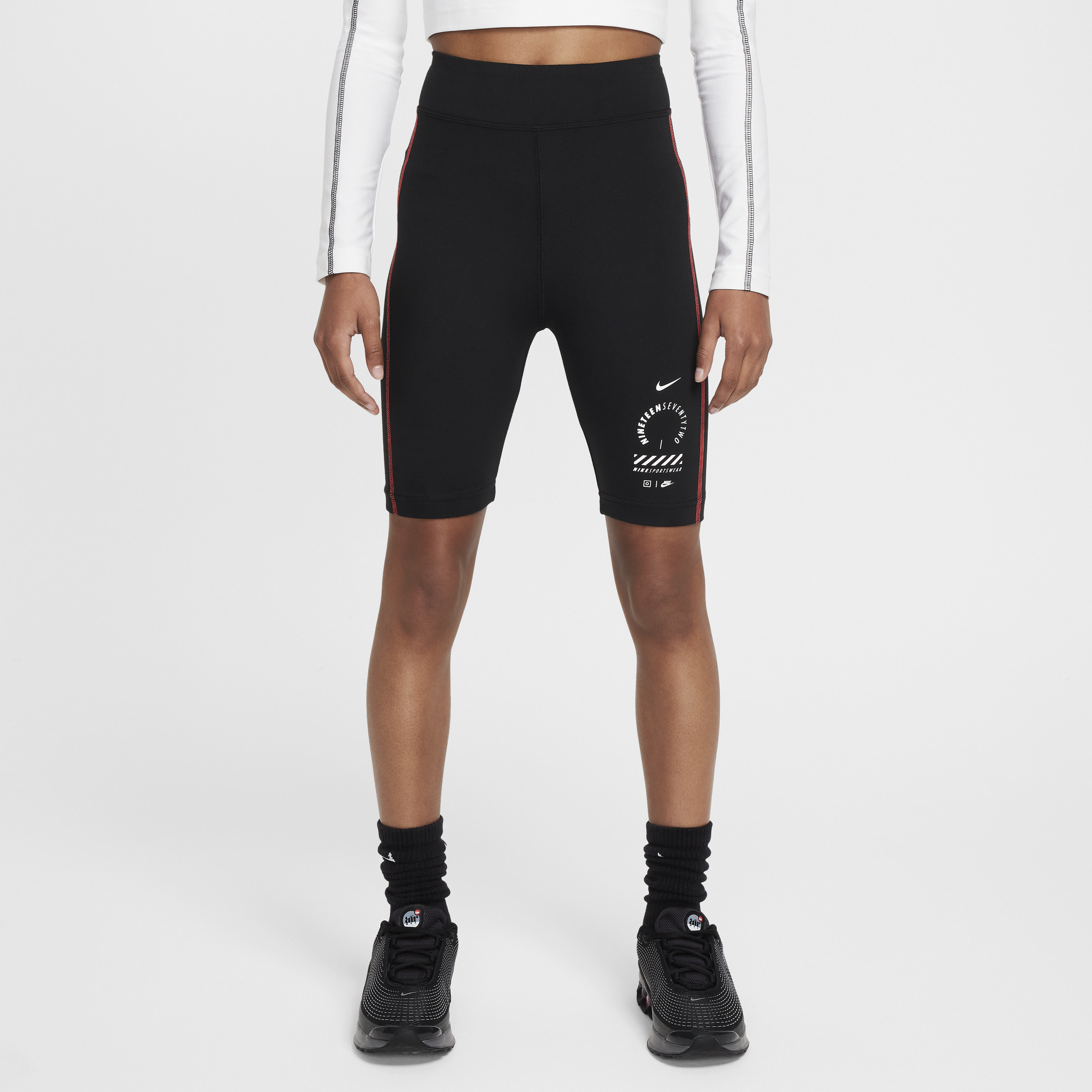 Nike Sportswear Bikeshorts voor meisjes (18 cm) - Zwart